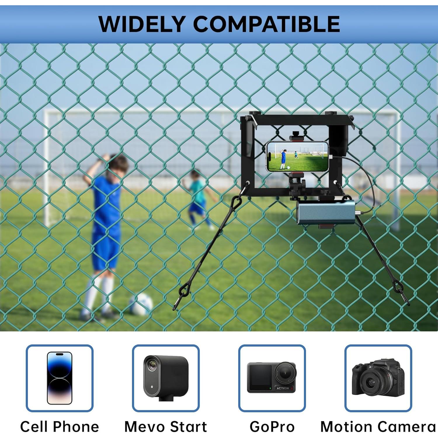 Soporte de Cerca para Teléfono Racokky con Sombra y Banco de Energía