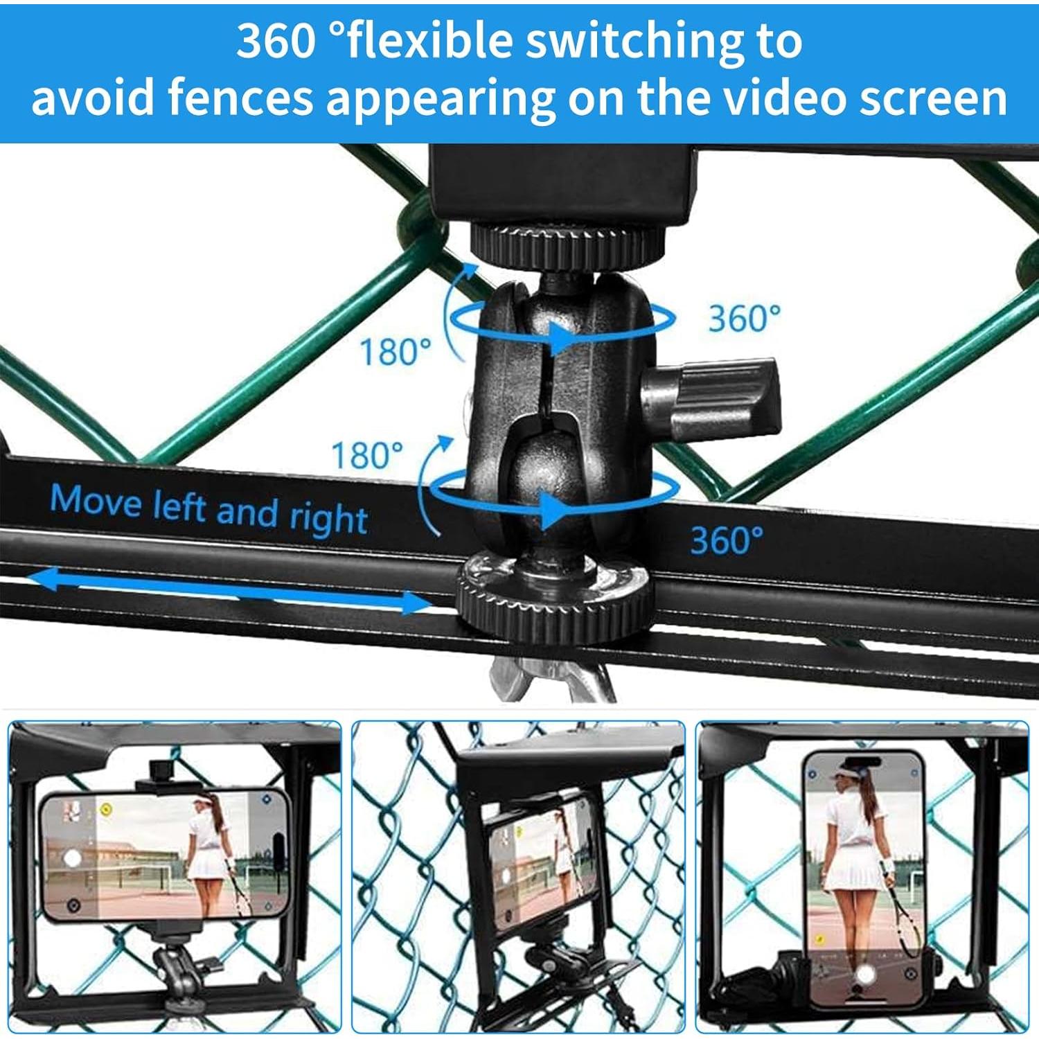 Soporte de Cerca para Teléfono Upriver con Sombrilla Ajustable