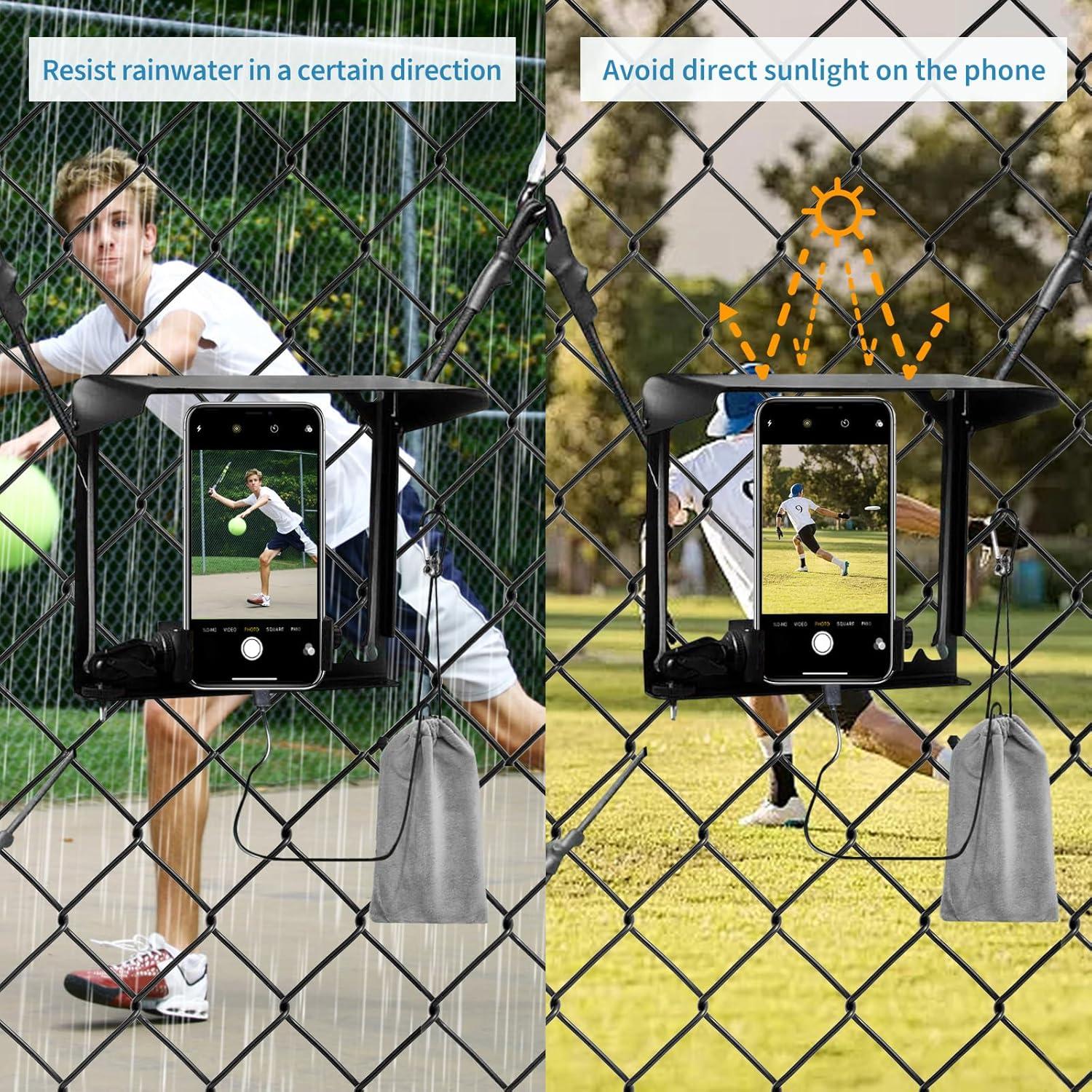 Soporte de Cerca para Teléfono Upriver con Sombrilla Ajustable