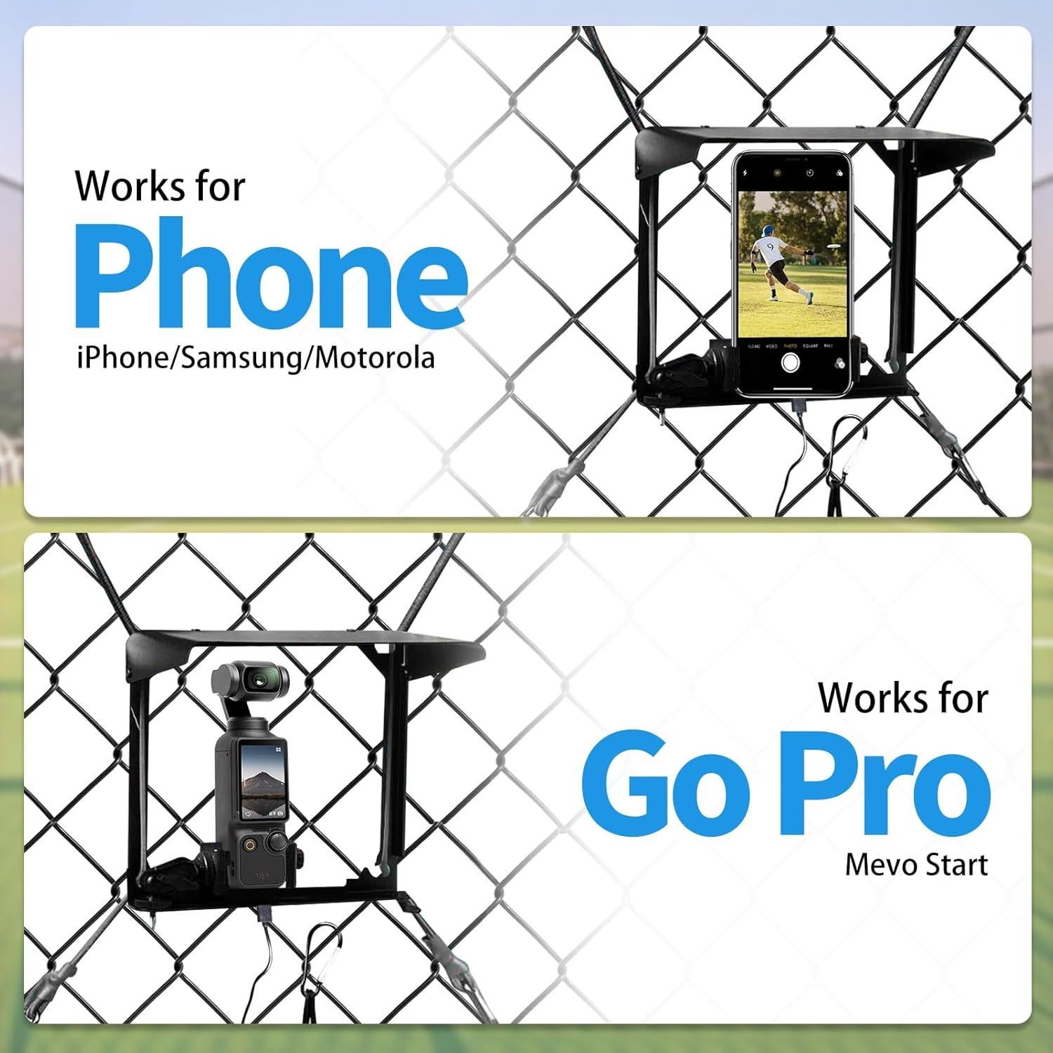 Soporte de Cerca para Teléfono Upriver con Sombrilla Ajustable