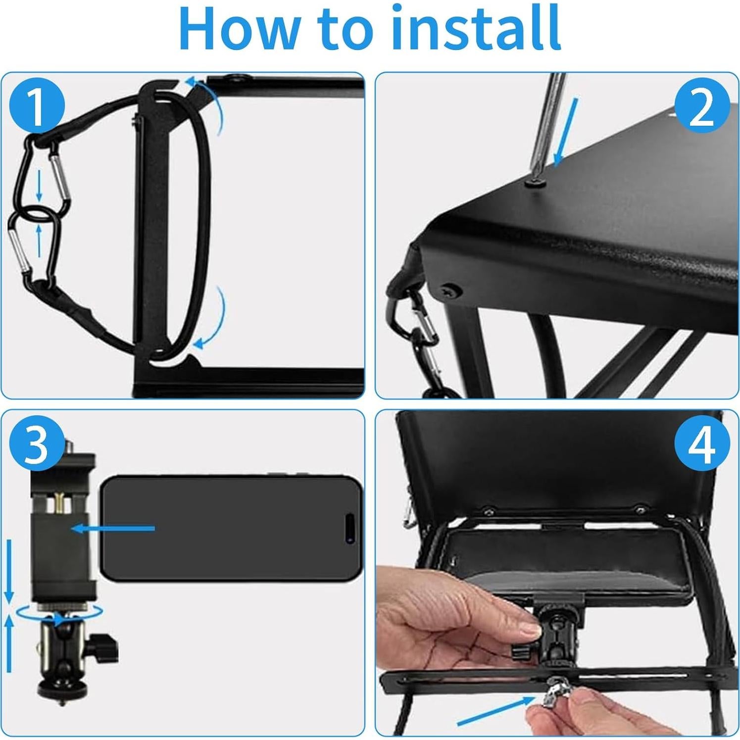 Soporte de Cerca para Teléfono Upriver con Sombrilla Ajustable