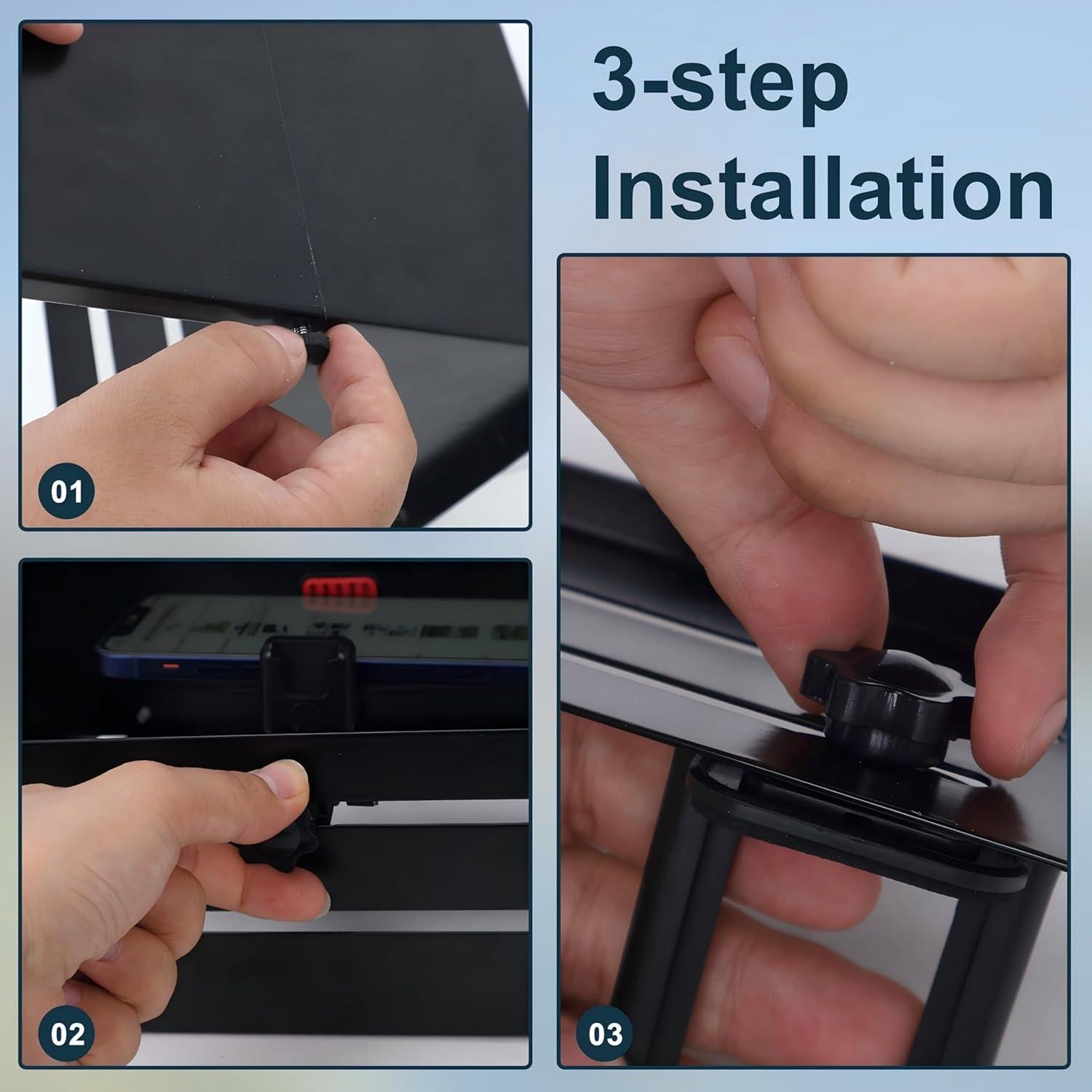 Soporte para teléfono celular Whalebroad AE001 con sombra ajustable