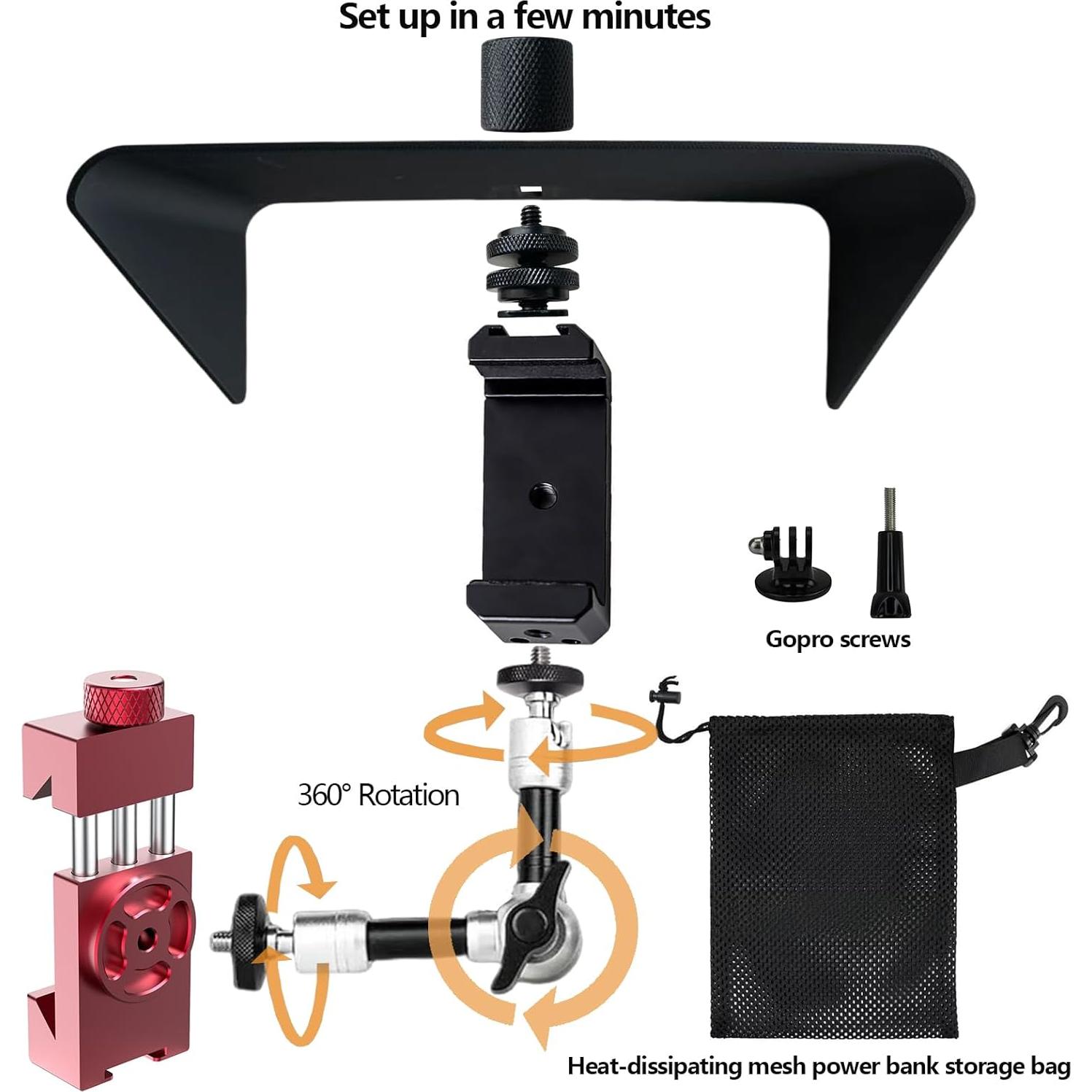 Soporte de Montaje para Teléfono UISKOOPW con Sombrilla 0.5kg