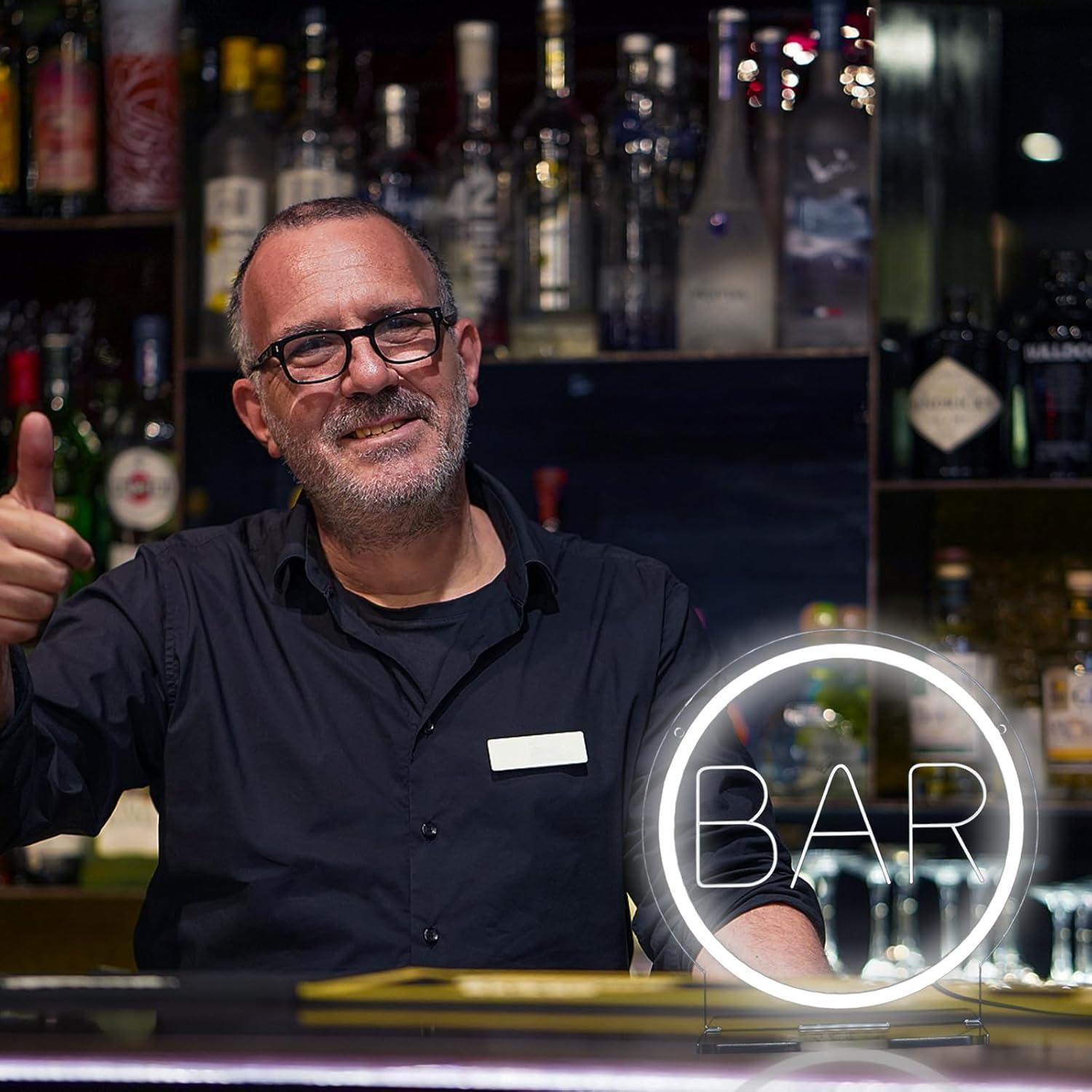 Cartel de Neón LED para Bar LeDigPig 32.5 cm Ajustable