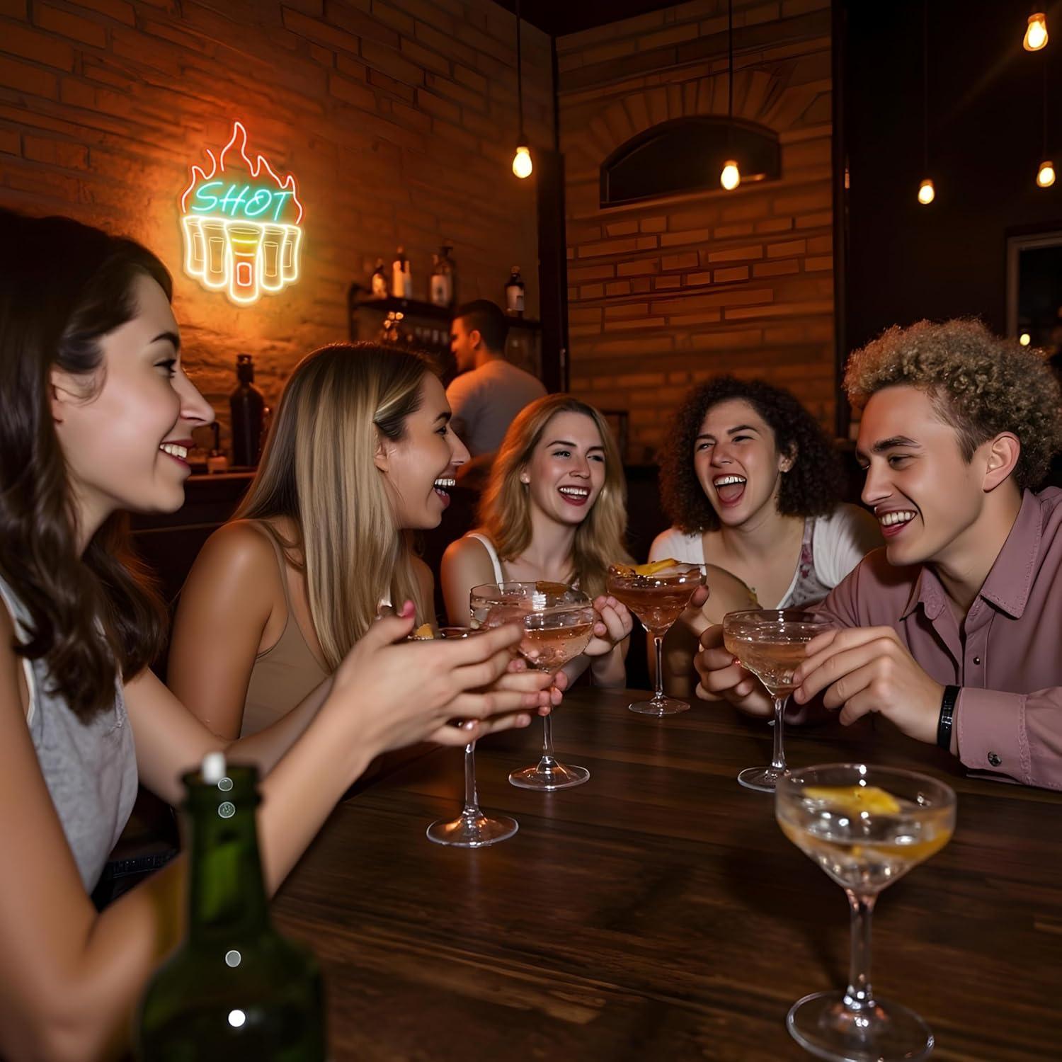 Letrero de Neón Shot HY LED Regulable 37.1x29.5cm