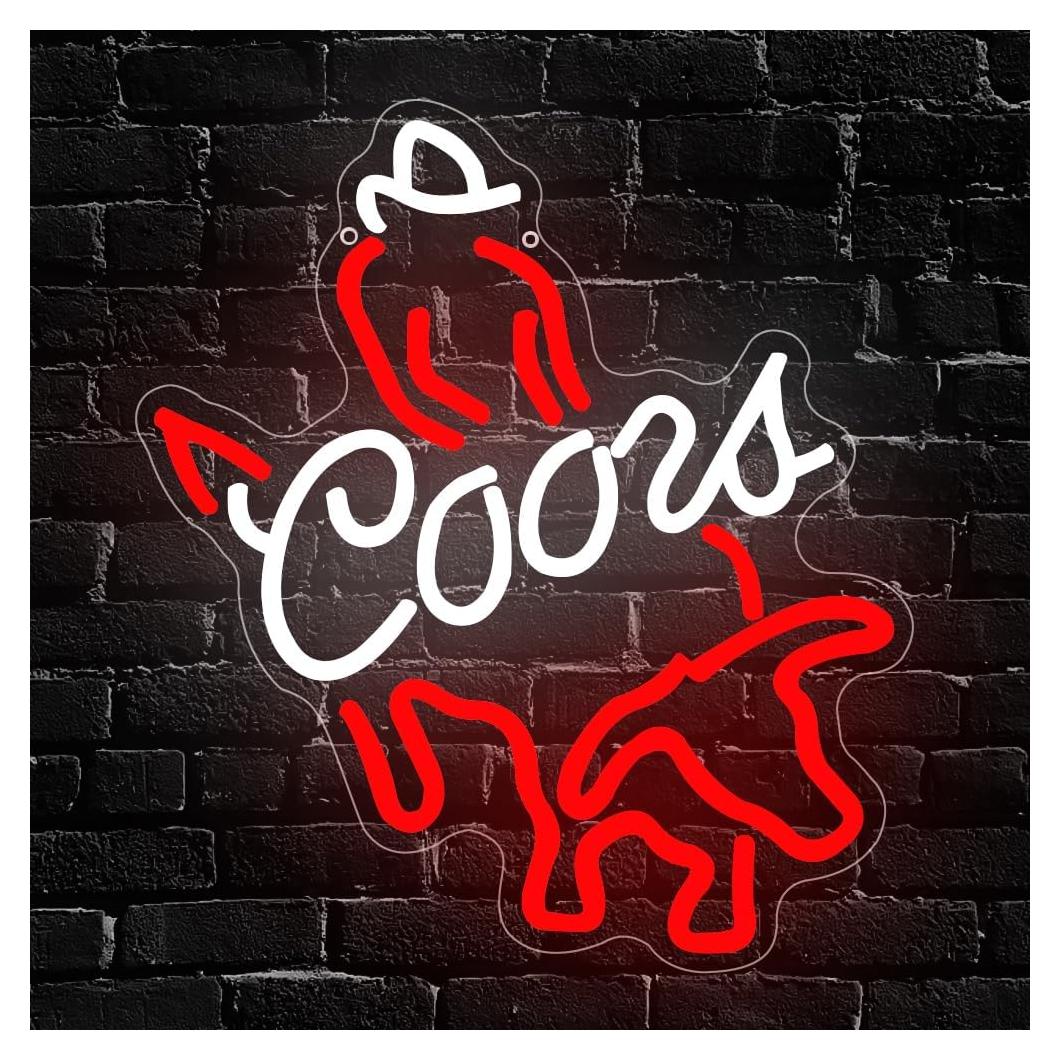 Letrero de Neón LED Coors 35.1x30 cm para Bar y Decoración
