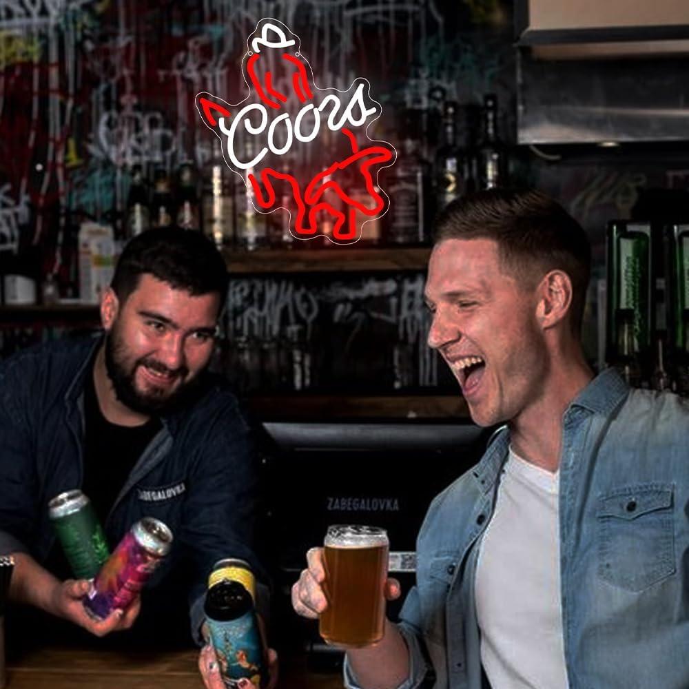 Letrero de Neón LED Coors 35.1x30 cm para Bar y Decoración
