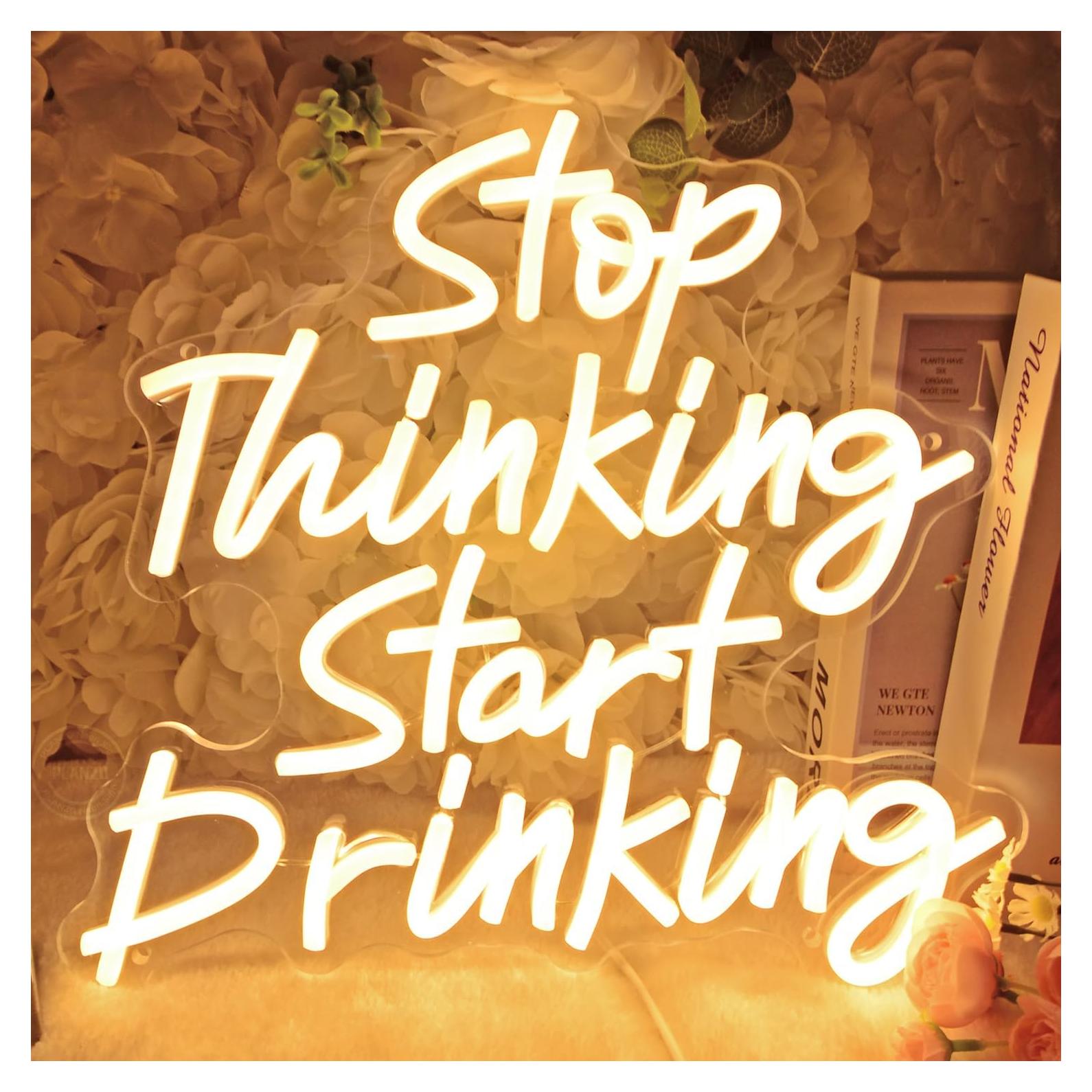 Letrero de Luz de Neón Planzo 34x32 cm USB Decoración Bar