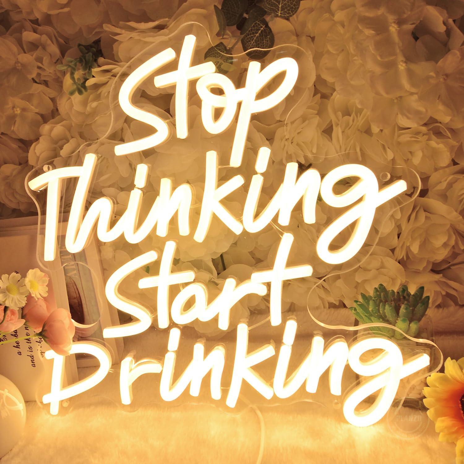 Letrero de Luz de Neón Planzo 34x32 cm USB Decoración Bar