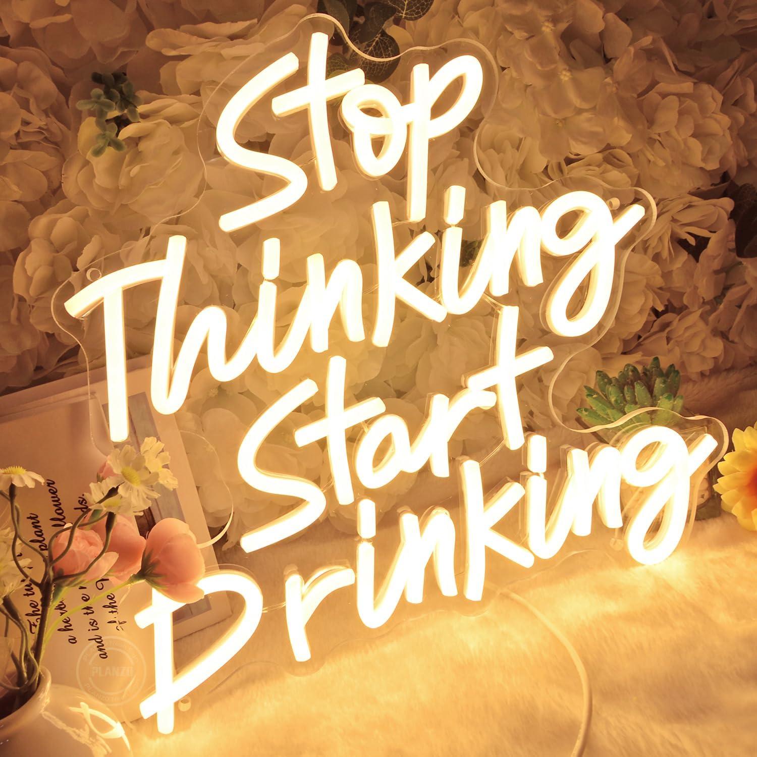 Letrero de Luz de Neón Planzo 34x32 cm USB Decoración Bar