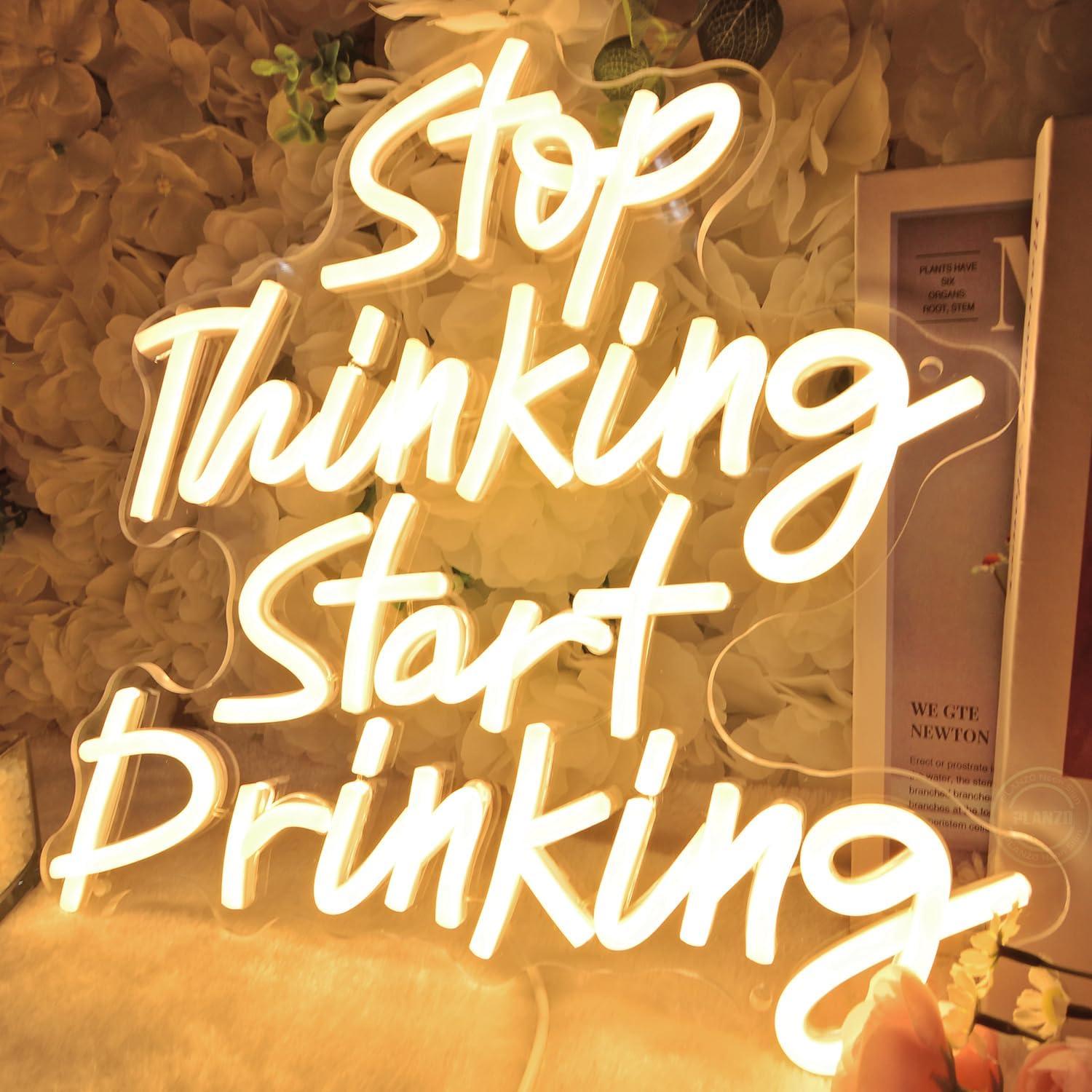 Letrero de Luz de Neón Planzo 34x32 cm USB Decoración Bar