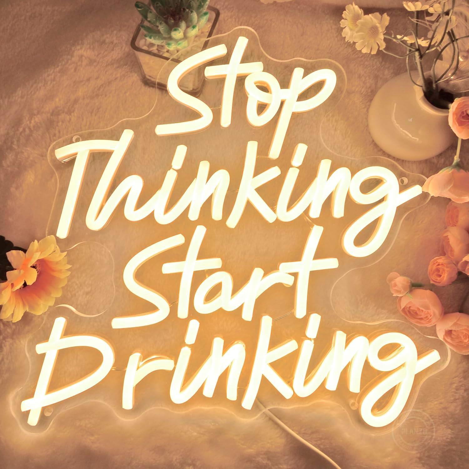 Letrero de Luz de Neón Planzo 34x32 cm USB Decoración Bar