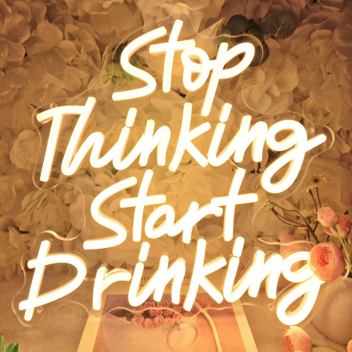 Letrero de Luz de Neón Planzo 34x32 cm USB Decoración Bar