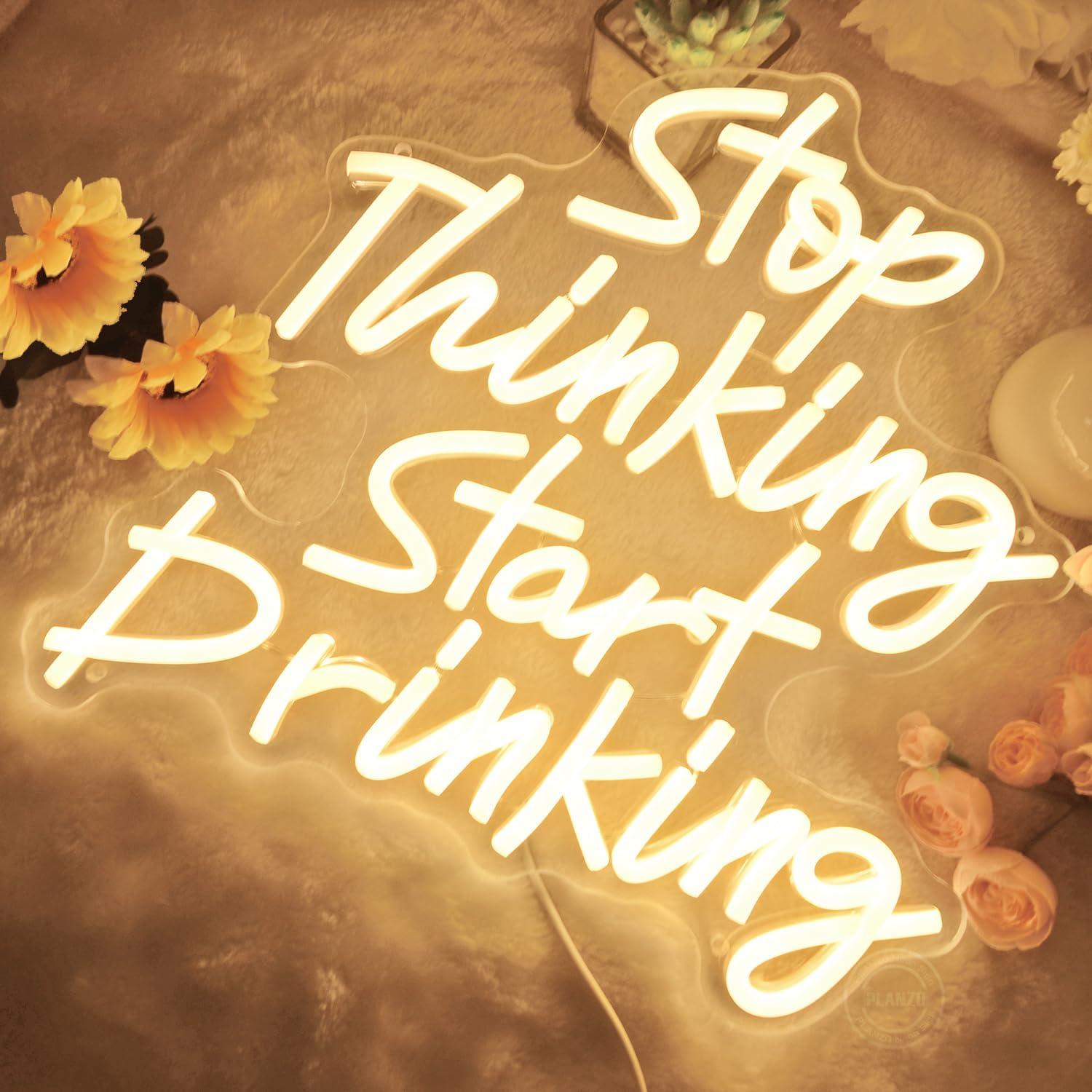 Letrero de Luz de Neón Planzo 34x32 cm USB Decoración Bar