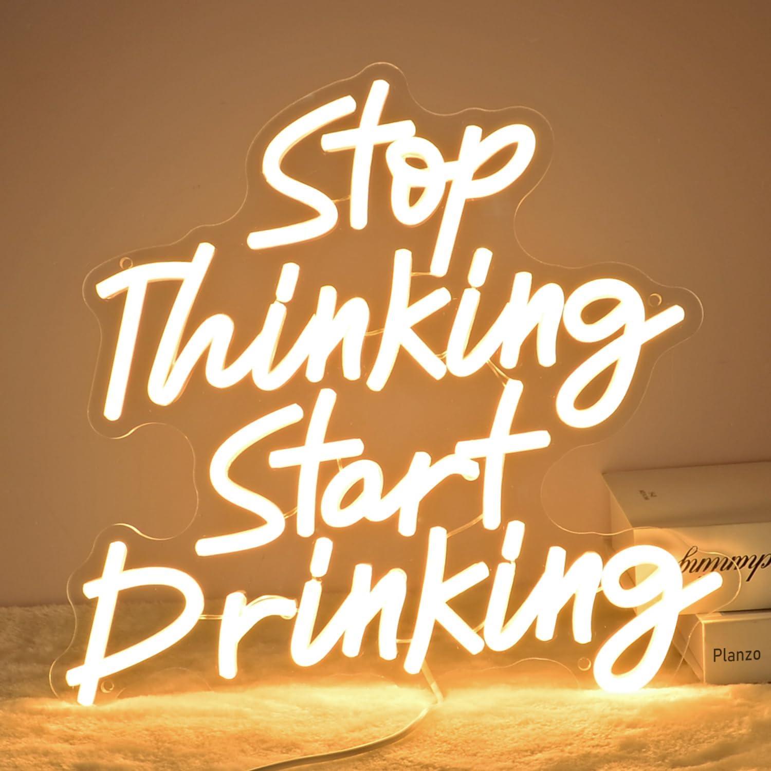 Letrero de Luz de Neón Planzo 34x32 cm USB Decoración Bar