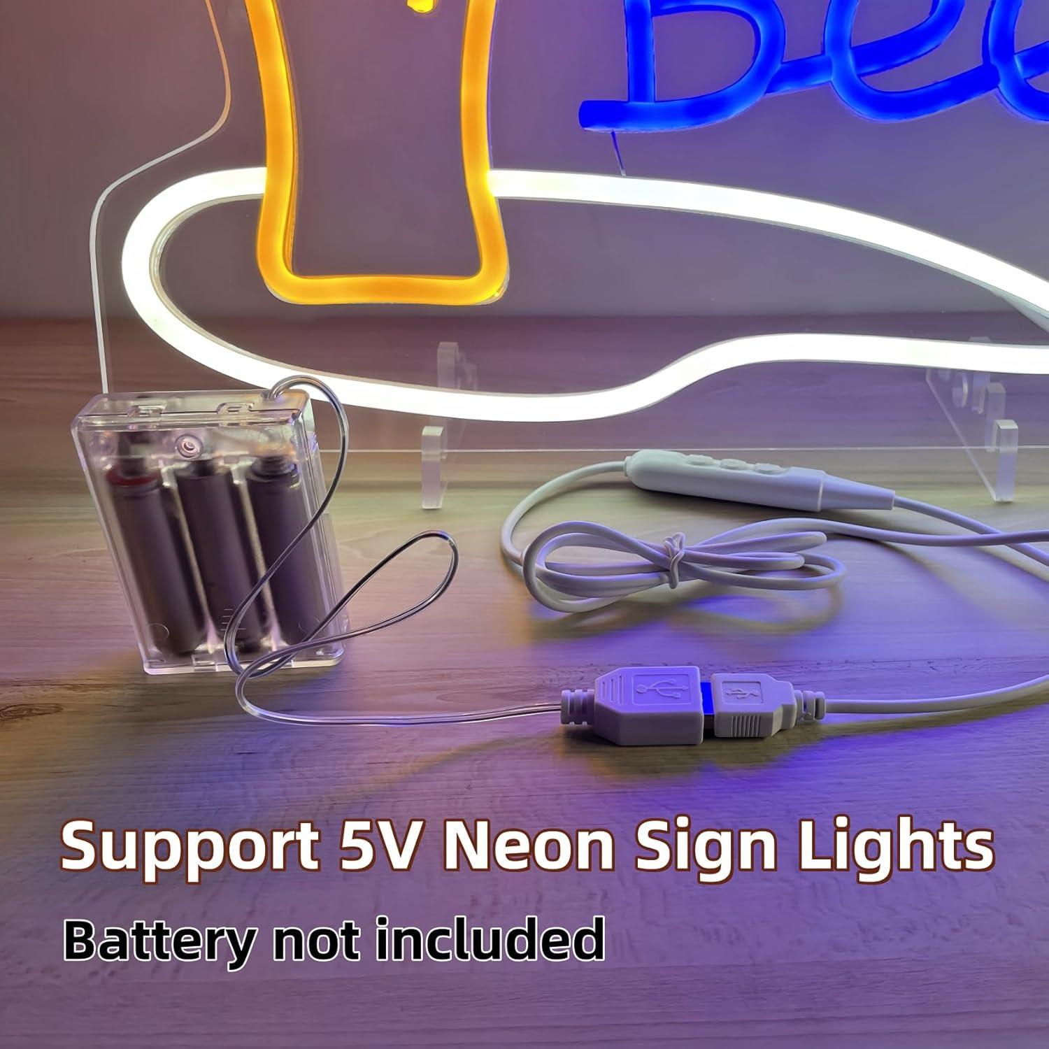 Caja de Batería FLAGMEE para Luces de Neón 5V - AA