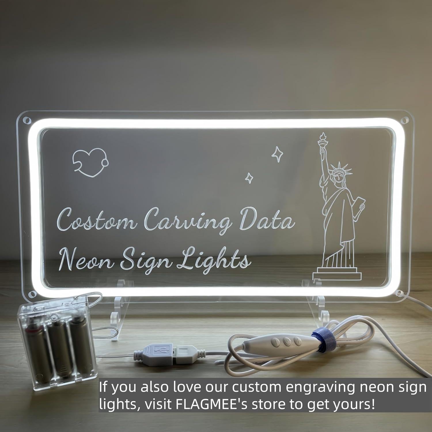 Caja de Batería FLAGMEE para Luces de Neón 5V - AA