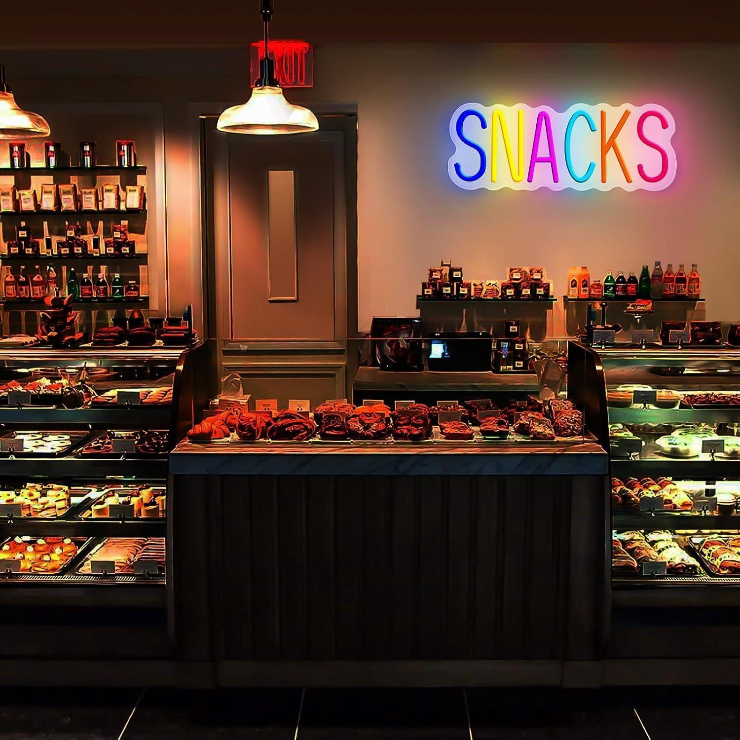 Señal de Neón Snacks NeusWonder 35.56x12.7 cm USB Dimmable