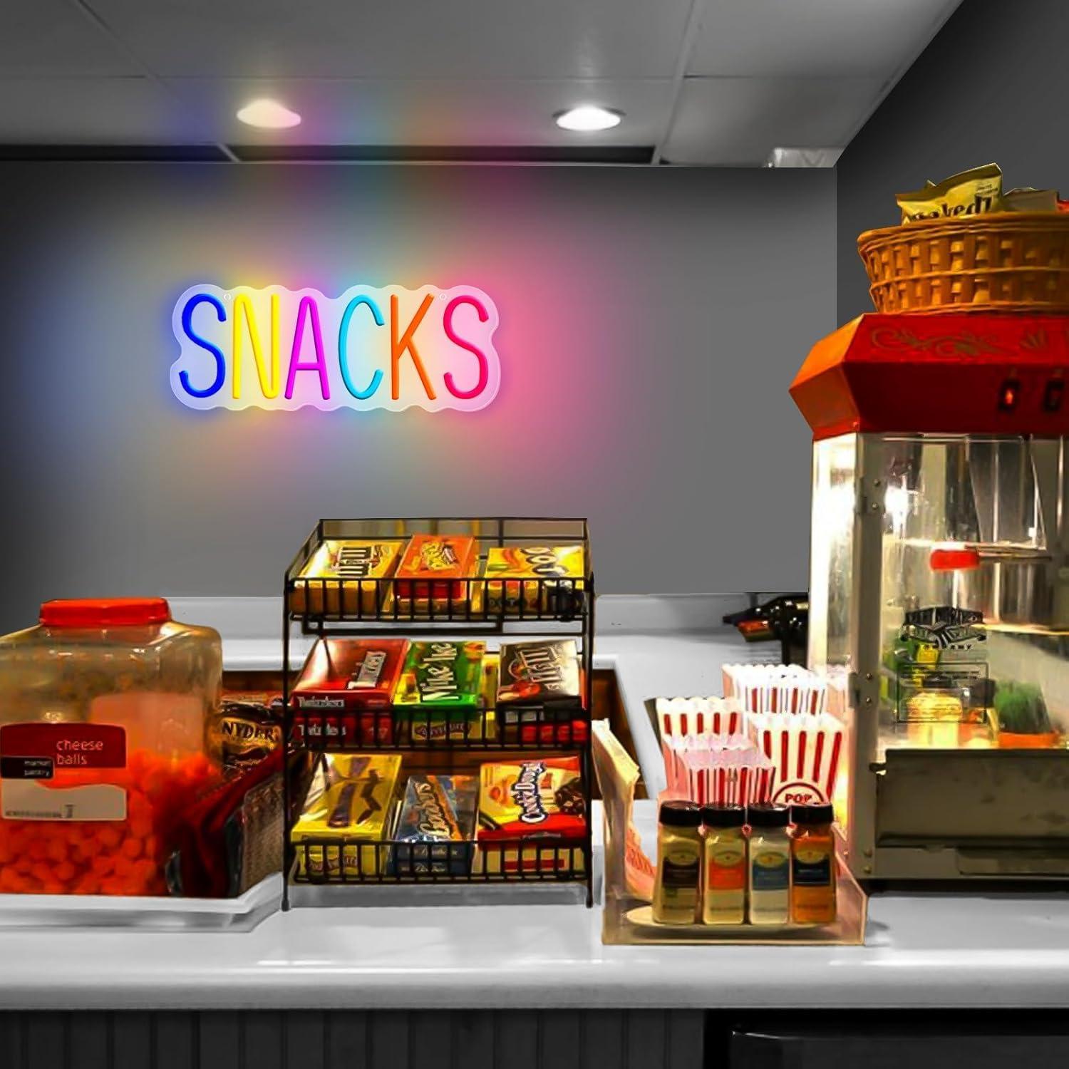 Señal de Neón Snacks NeusWonder 35.56x12.7 cm USB Dimmable