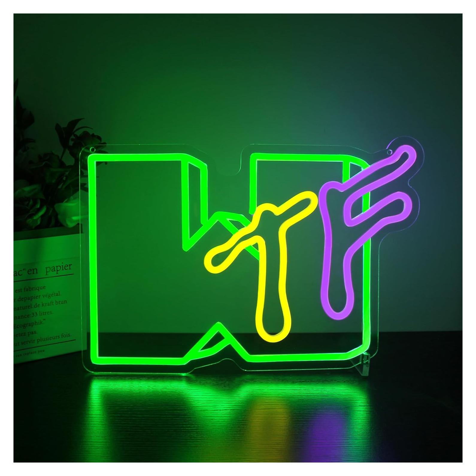 Letrero de Neón LED HSJNJKFU para Decoración de Pared