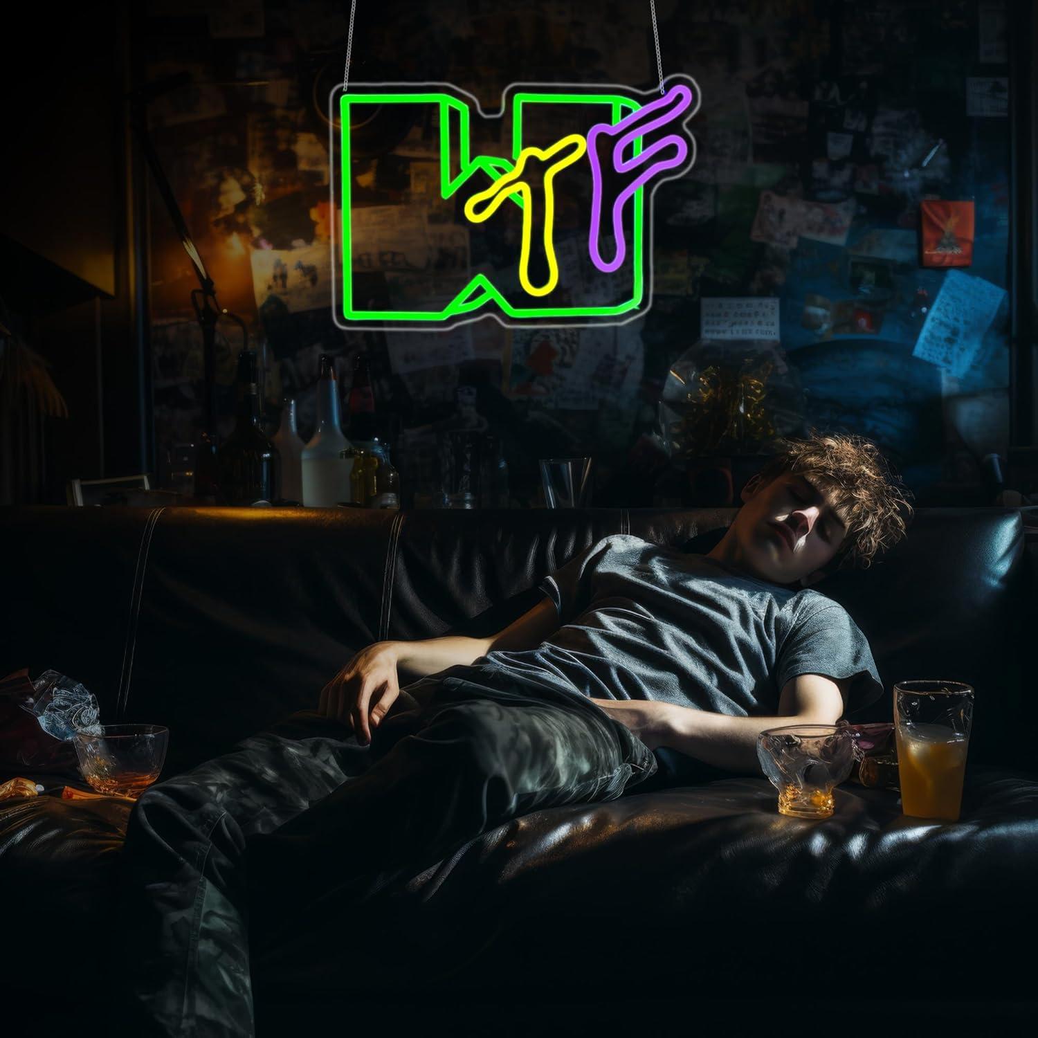 Letrero de Neón LED HSJNJKFU para Decoración de Pared