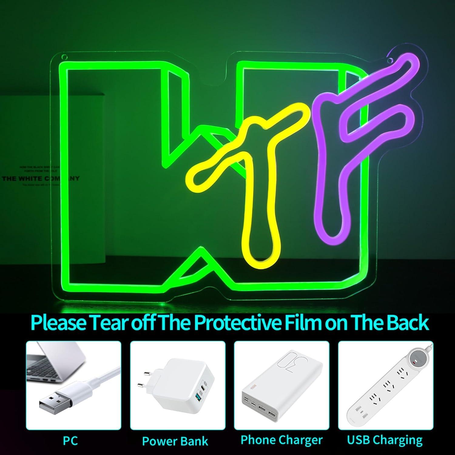 Letrero de Neón LED HSJNJKFU para Decoración de Pared