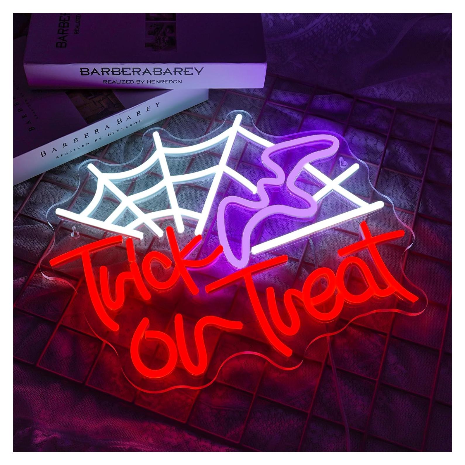 Letrero Neón Halloween NEONLOVE 38x32cm Control Remoto