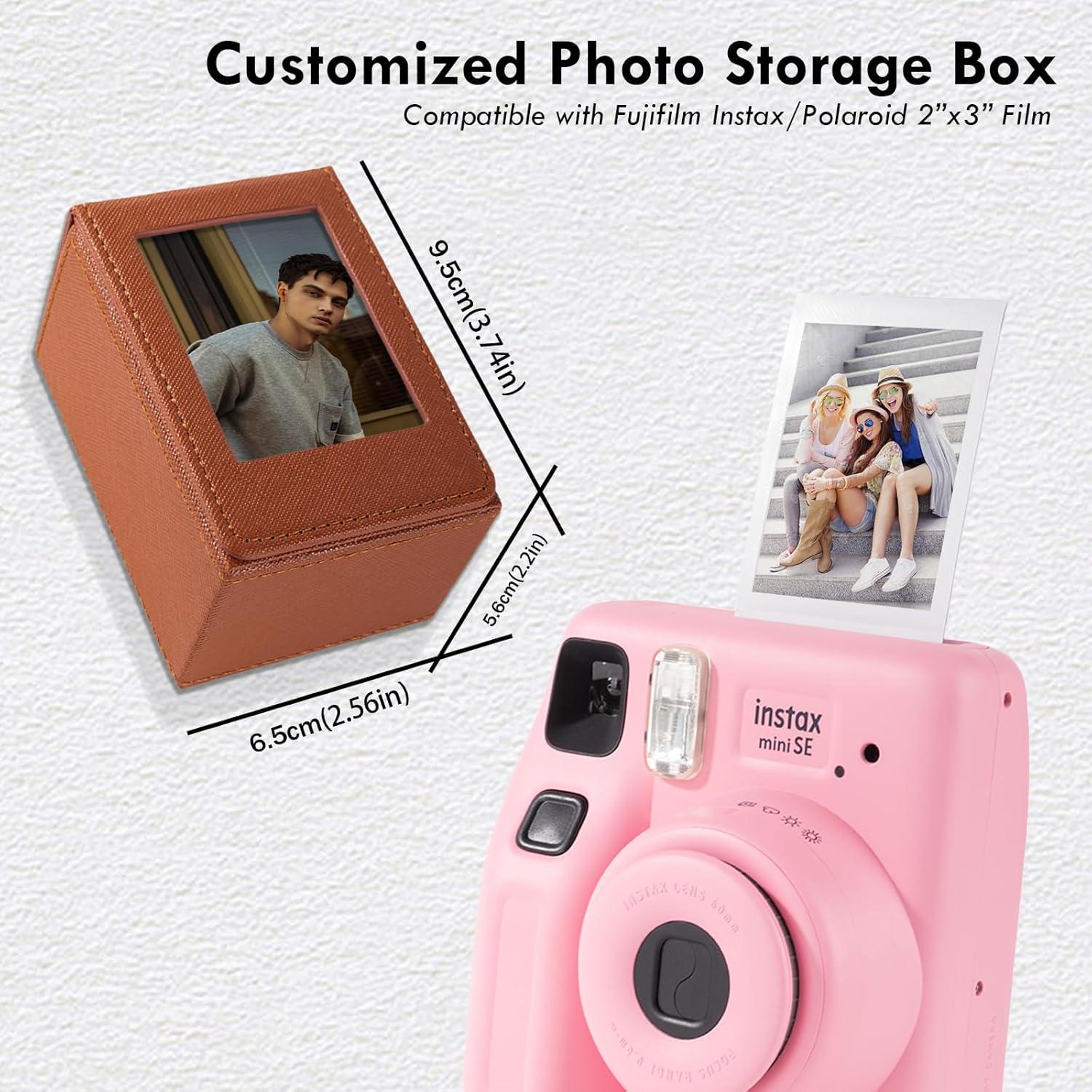 Caja de Almacenamiento para Fotos 2x3 HIYQIN Marrón - 50 Fotos