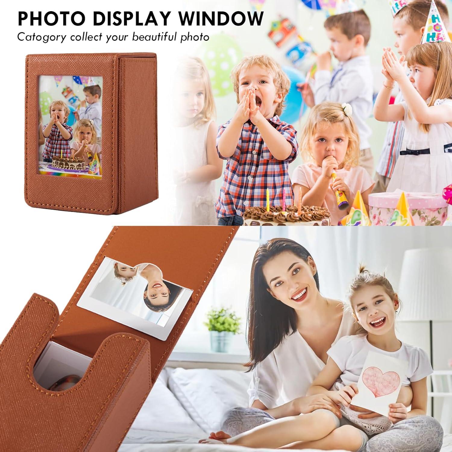 Caja de Almacenamiento para Fotos 2x3 HIYQIN Marrón - 50 Fotos