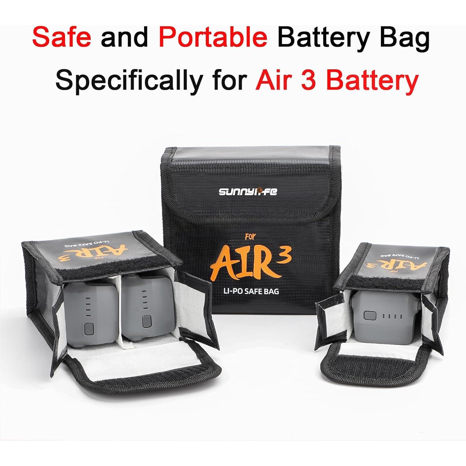 Bolsa de Seguridad Lipo DJI Air 3 - Grande para 3 Baterías