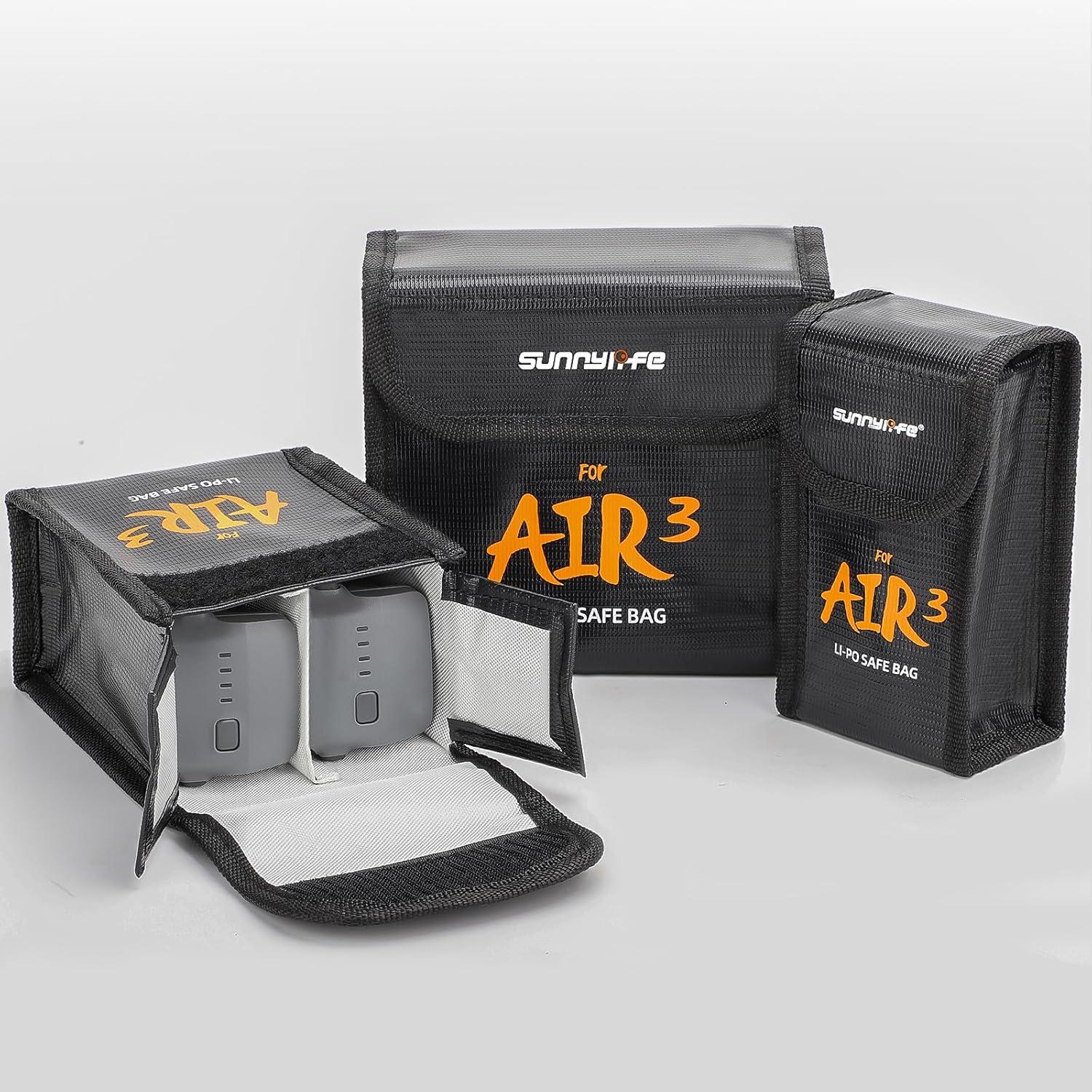 Bolsa de Seguridad Lipo DJI Air 3 - Grande para 3 Baterías