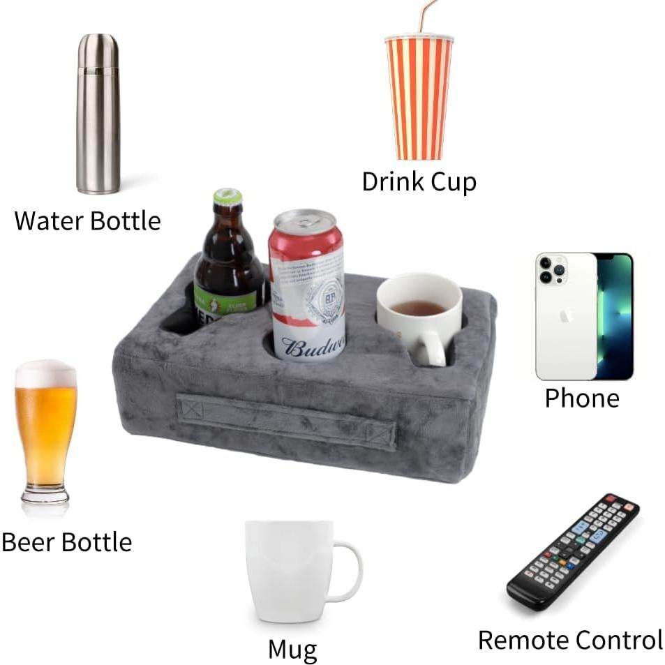 Soporte para Tazas Weryerker Gris con 3 Compartimentos