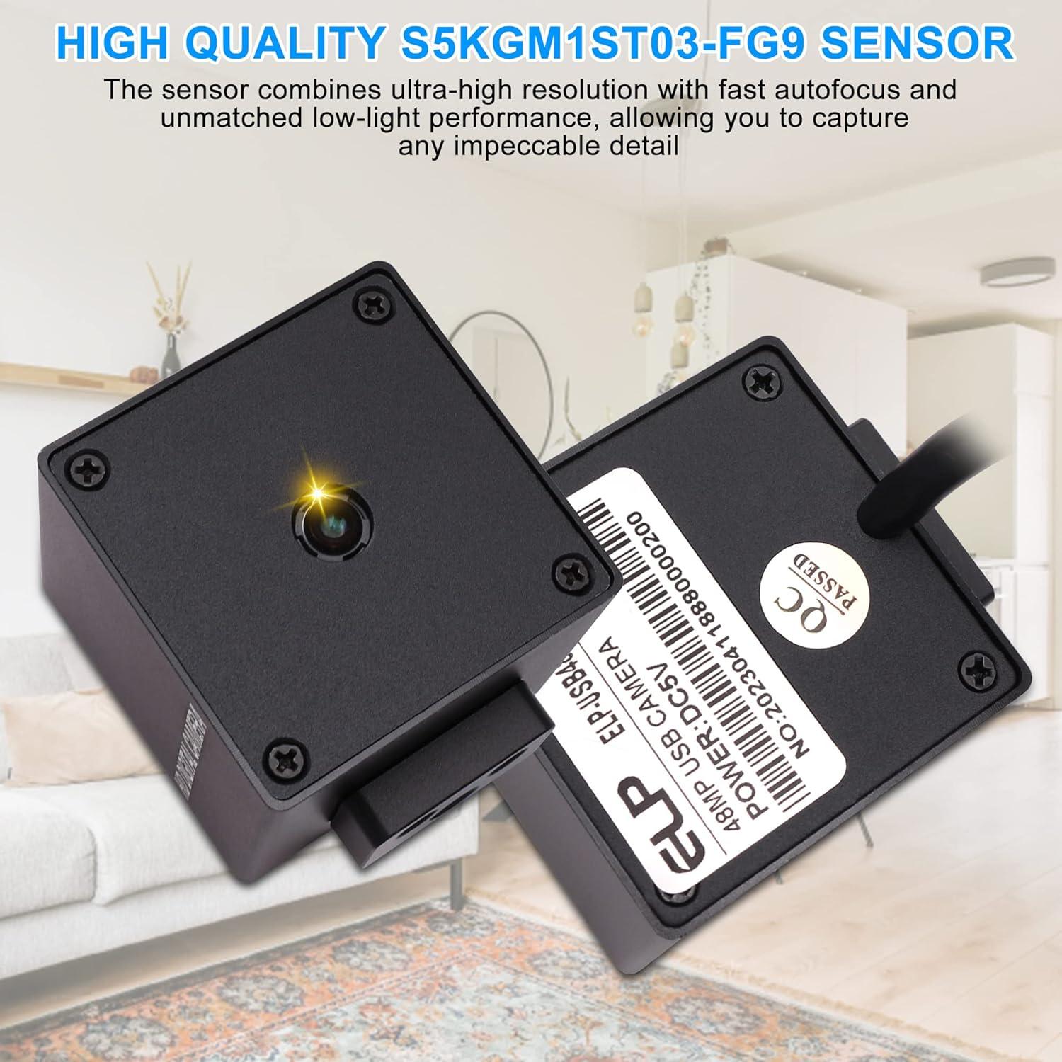 Cámara USB 48MP Magnolia Ultra HD 30fps Enfoque Rápido