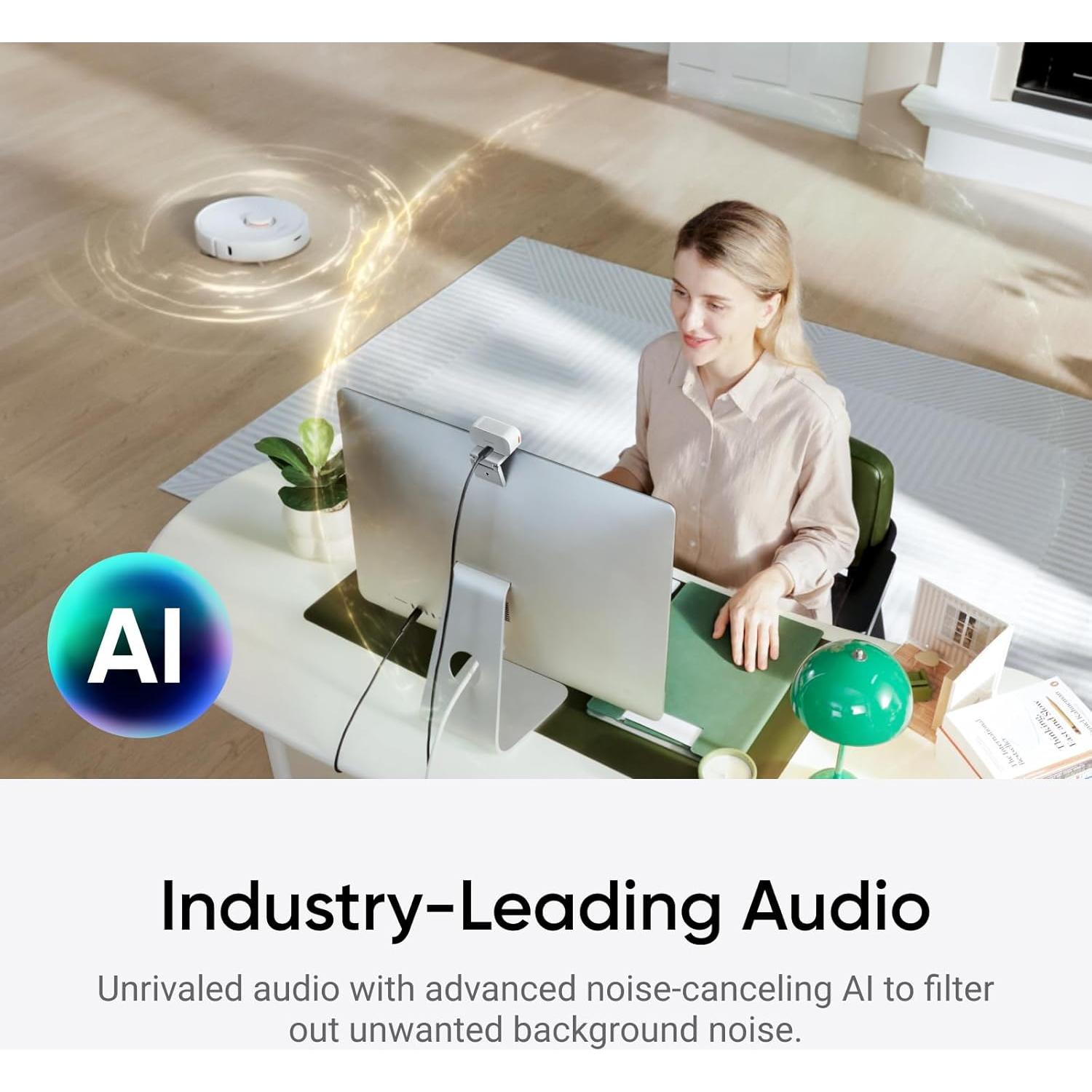 Webcam 4K Insta360 Link 2C - Enfoque Automático, HDR, AI