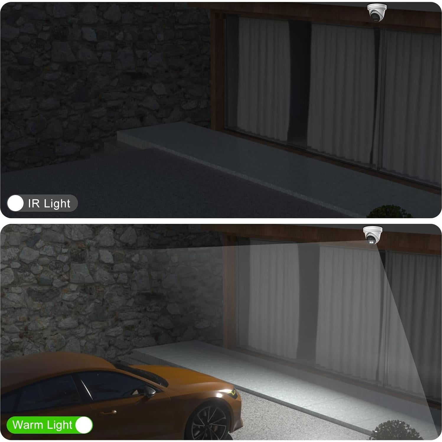 Cámara IP PoE Anpviz 5MP Turret Metal con Audio y Detección AI