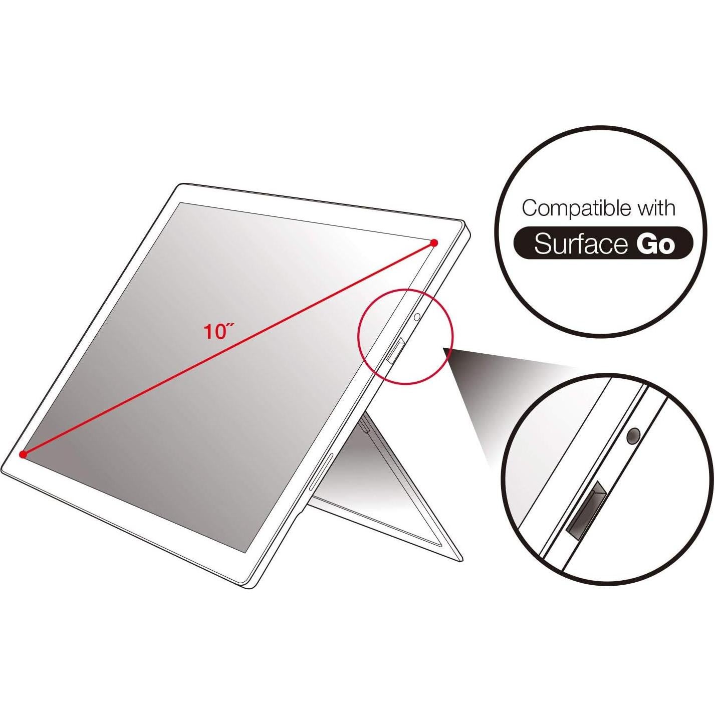 Soporte C-Clamp MagConnect The Joy Factory + Funda aXtion Edge para Surface Go