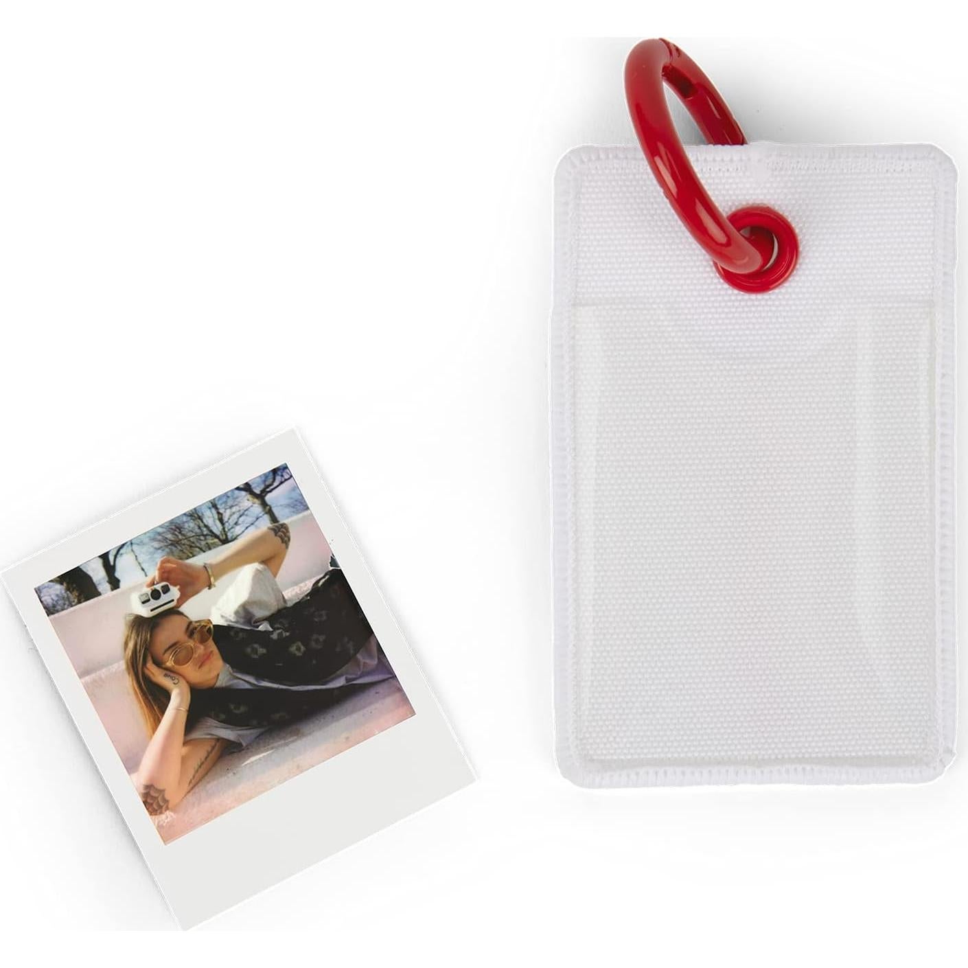 Etiqueta de Foto Polaroid Go Blanca con Clip de Metal