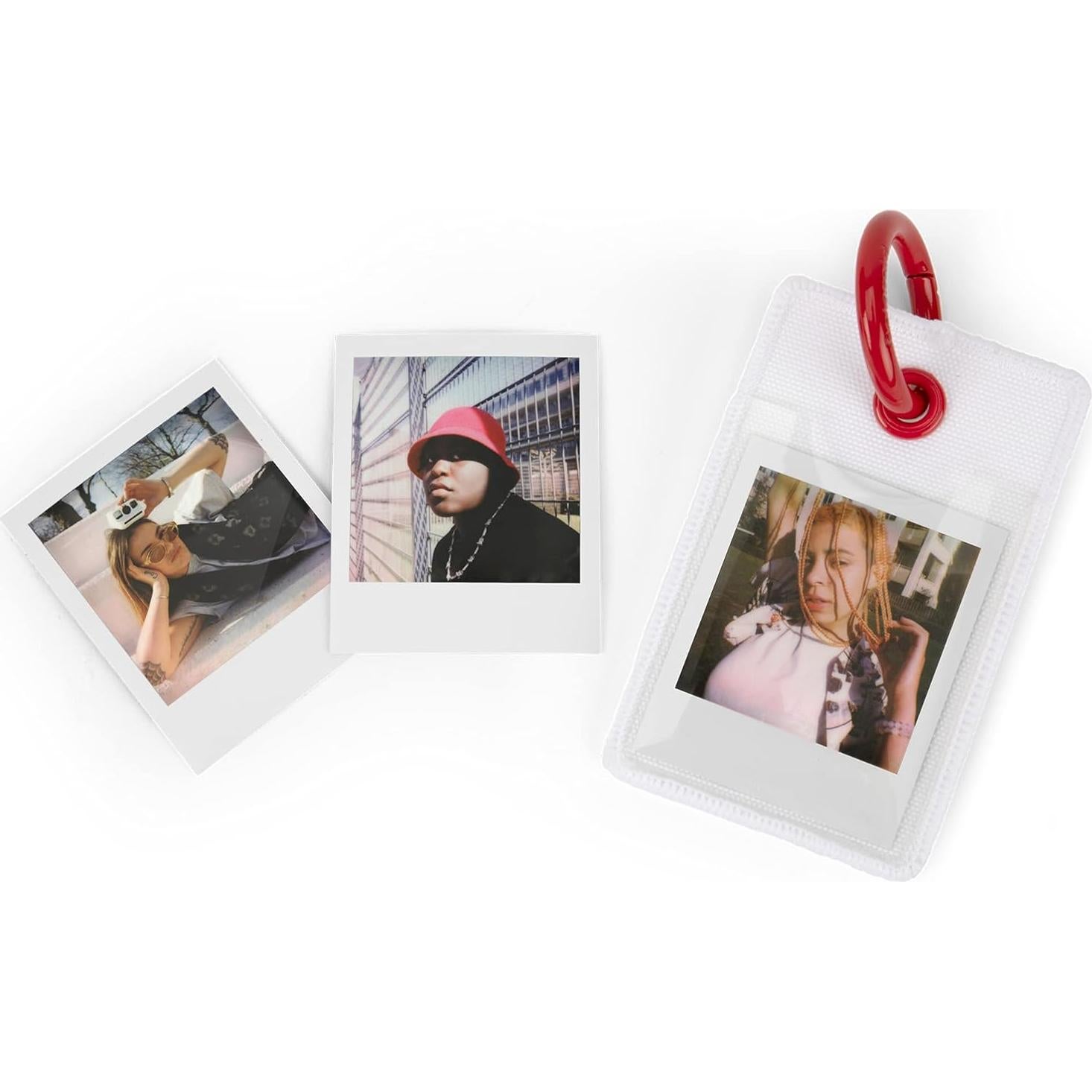 Etiqueta de Foto Polaroid Go Blanca con Clip de Metal