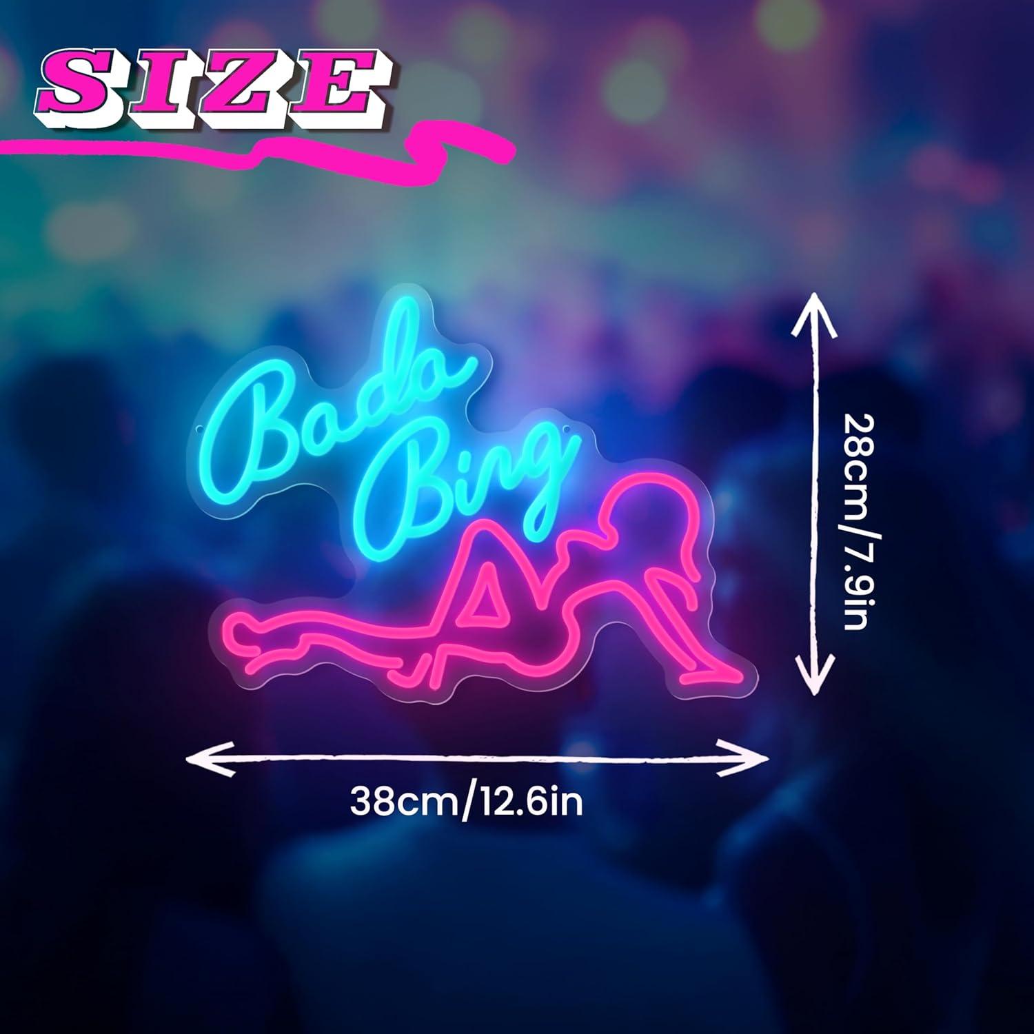 Letrero de Neón LED Bada Bing Dimmable 38x28 cm USB