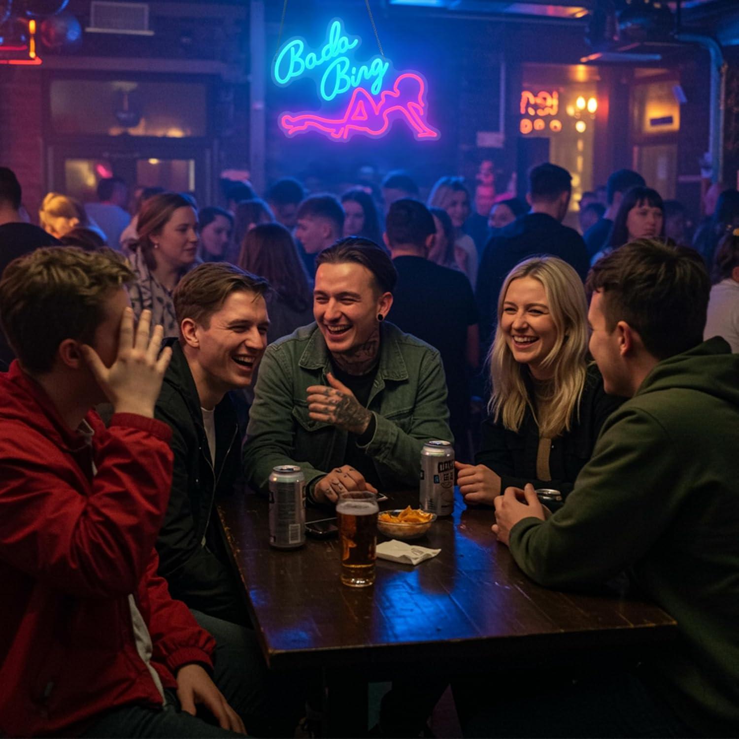 Letrero de Neón LED Bada Bing Dimmable 38x28 cm USB