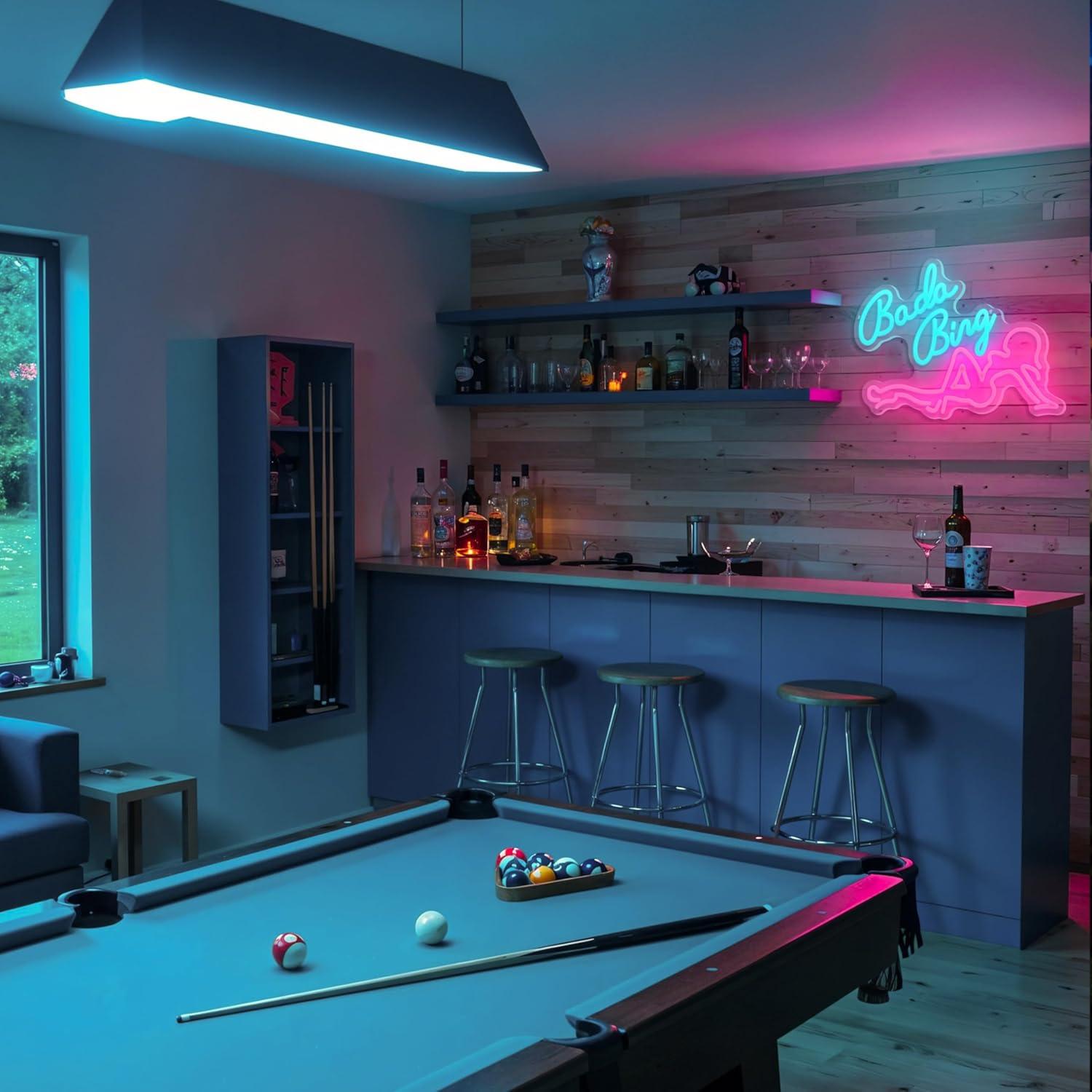 Letrero de Neón LED Bada Bing Dimmable 38x28 cm USB