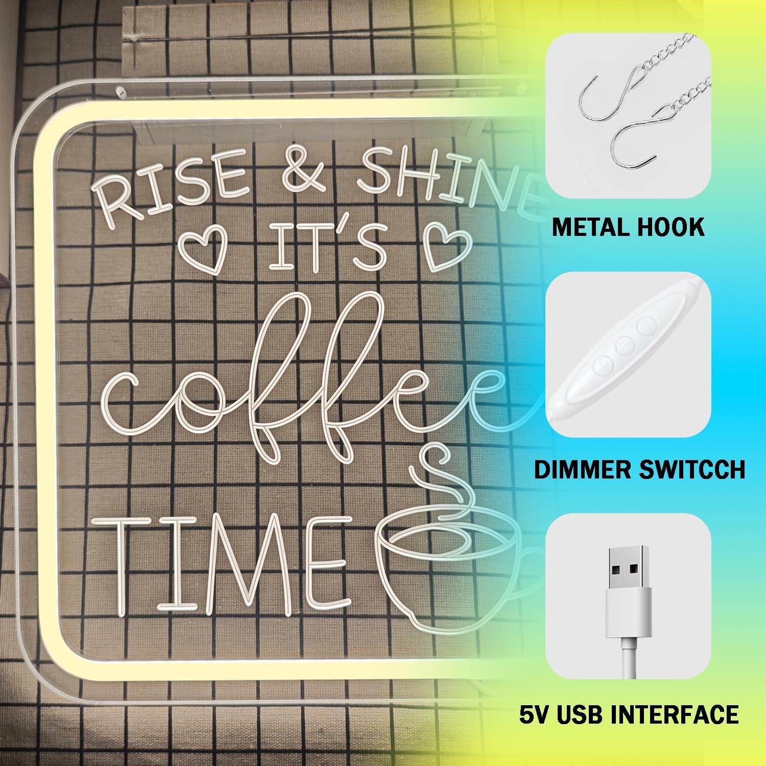 Luz de Neón Regulable de Café Zikdhf para Decoración