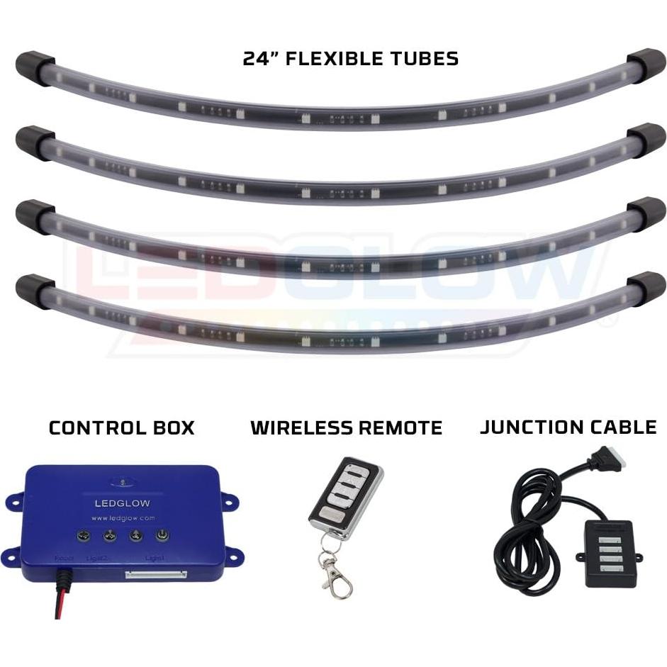 Kit de Iluminación LEDGlow Neón Multicolor para Carritos de Golf