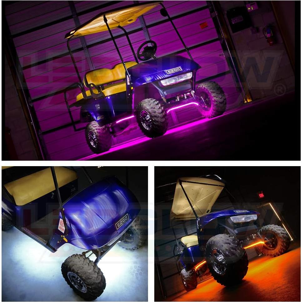 Kit de Iluminación LEDGlow Neón Multicolor para Carritos de Golf