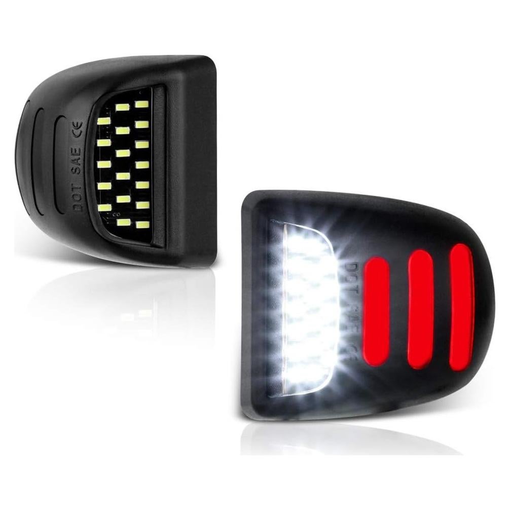 Tubo Neon LED Rojo VIPMOTOZ para Placa de Licencia Cadillac y Chevy