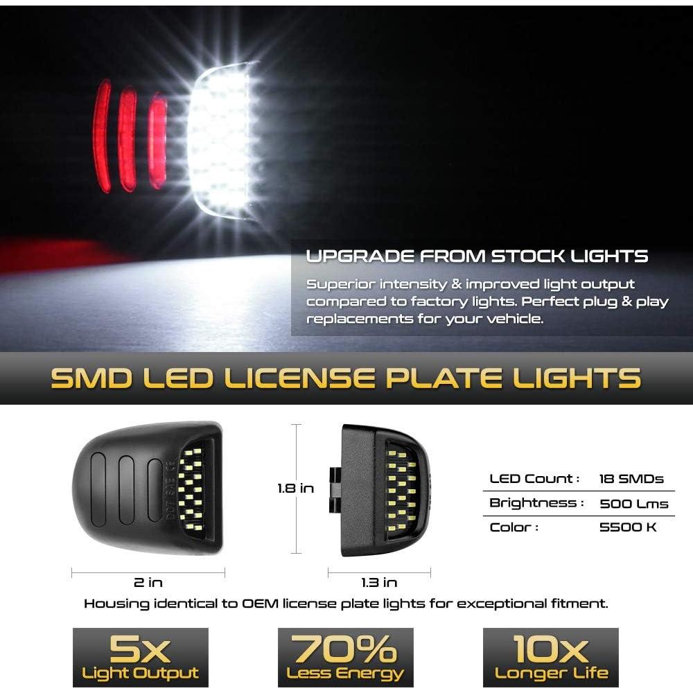 Tubo Neon LED Rojo VIPMOTOZ para Placa de Licencia Cadillac y Chevy