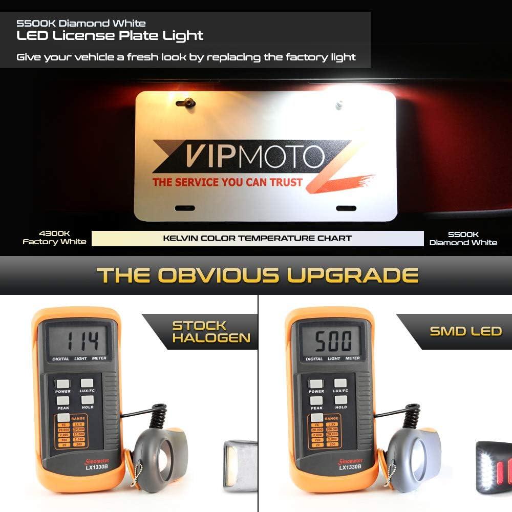 Tubo Neon LED Rojo VIPMOTOZ para Placa de Licencia Cadillac y Chevy