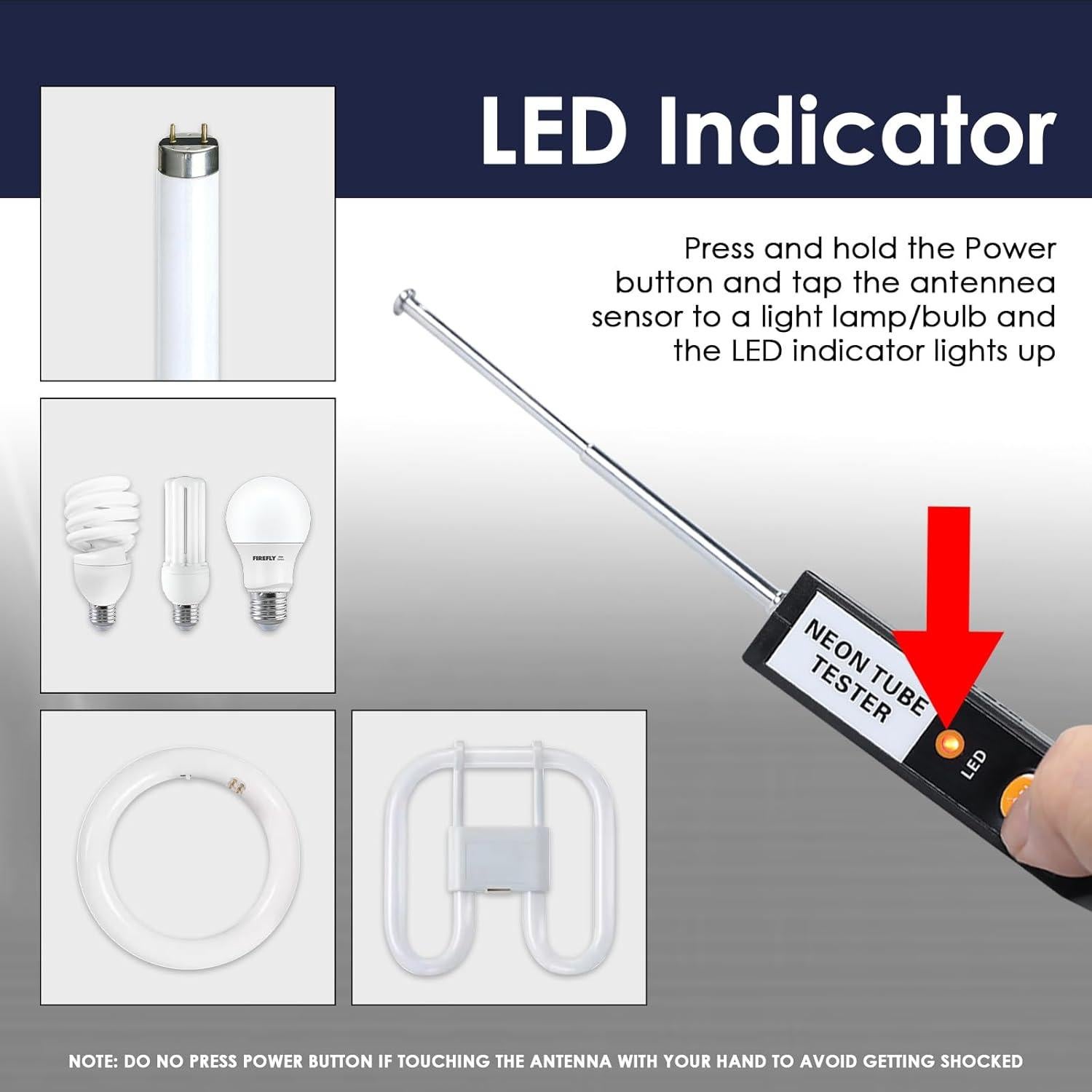 Probador de Neón Portátil JuviPerpric para Tubos Fluorescentes