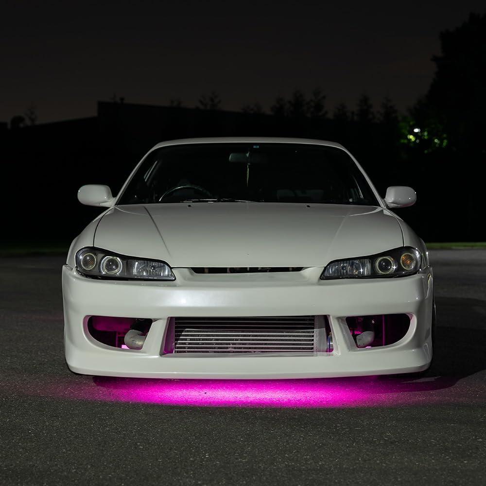 Kit de Iluminación LED Glow 4pc Rosa Slimline para Coche - 234 LEDs