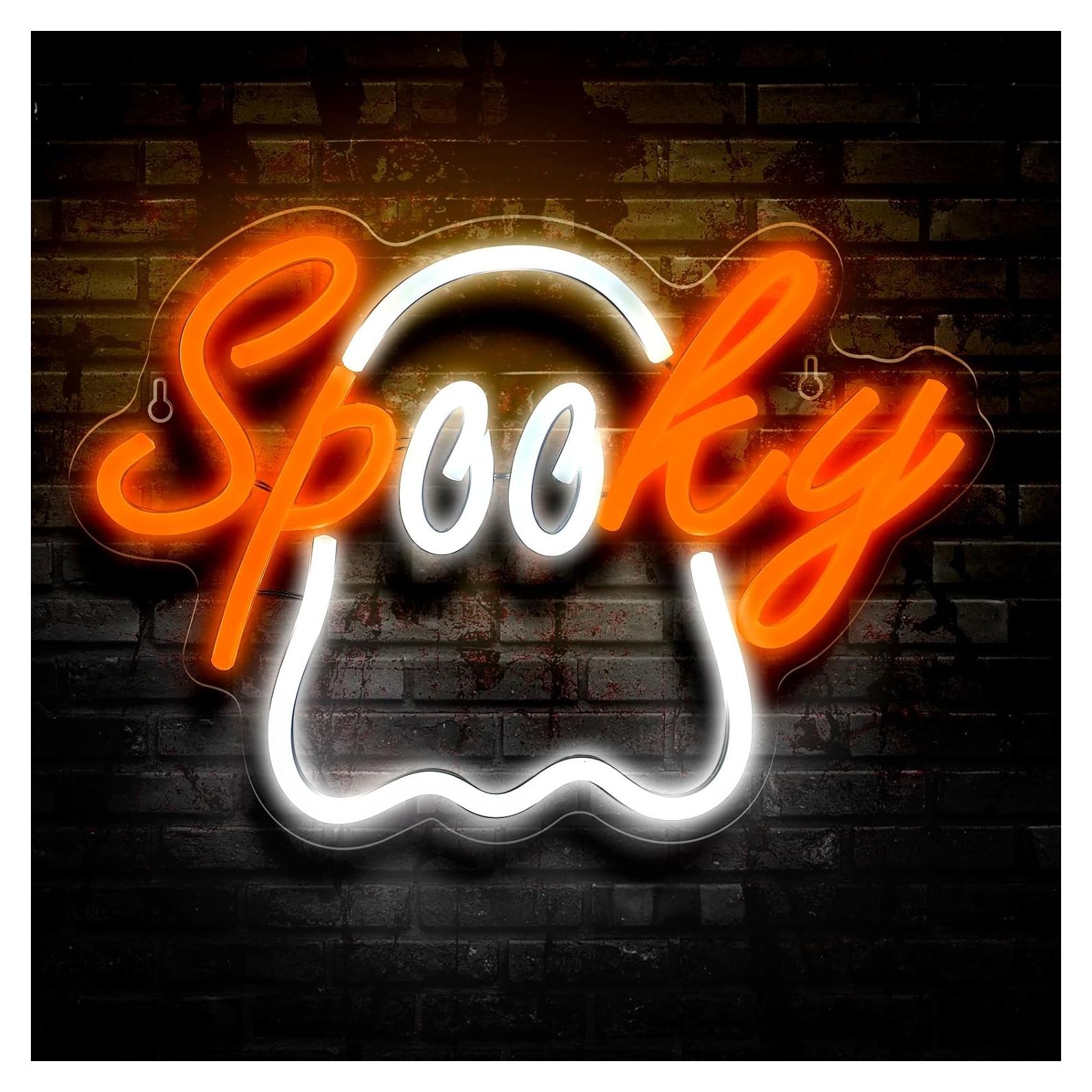 Luz de Neón Espeluznante Halloween Baquler 30x21 cm LED